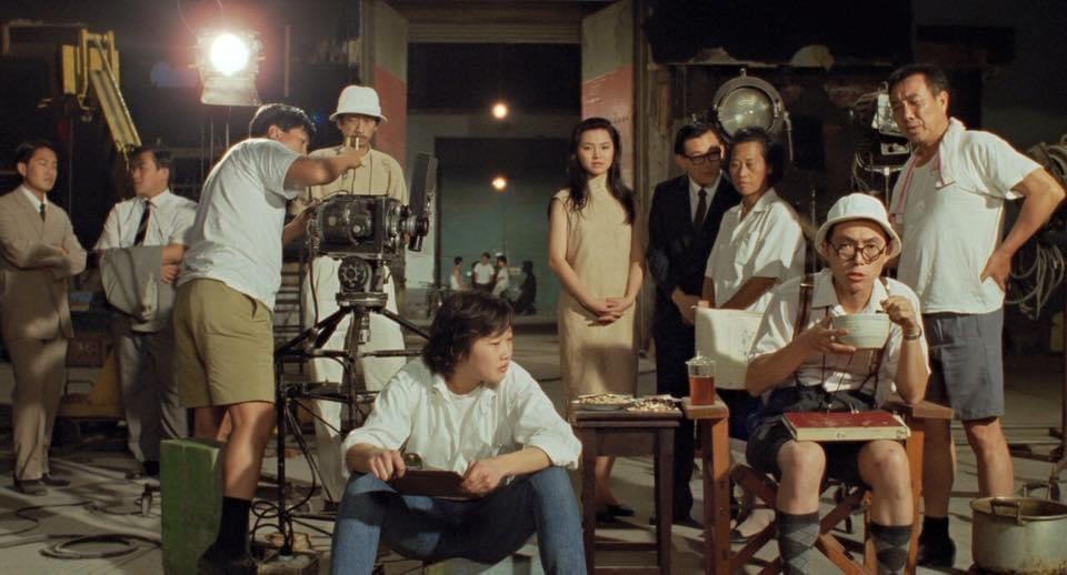 蔡意欽（右四）曾在楊德昌導演的《牯嶺街少年殺人事件》中客串演出。（蔡意欽提供）