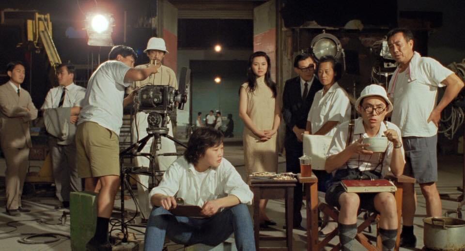 蔡意欽（右四）曾在楊德昌導演的《牯嶺街少年殺人事件》中客串演出。（蔡意欽提供）