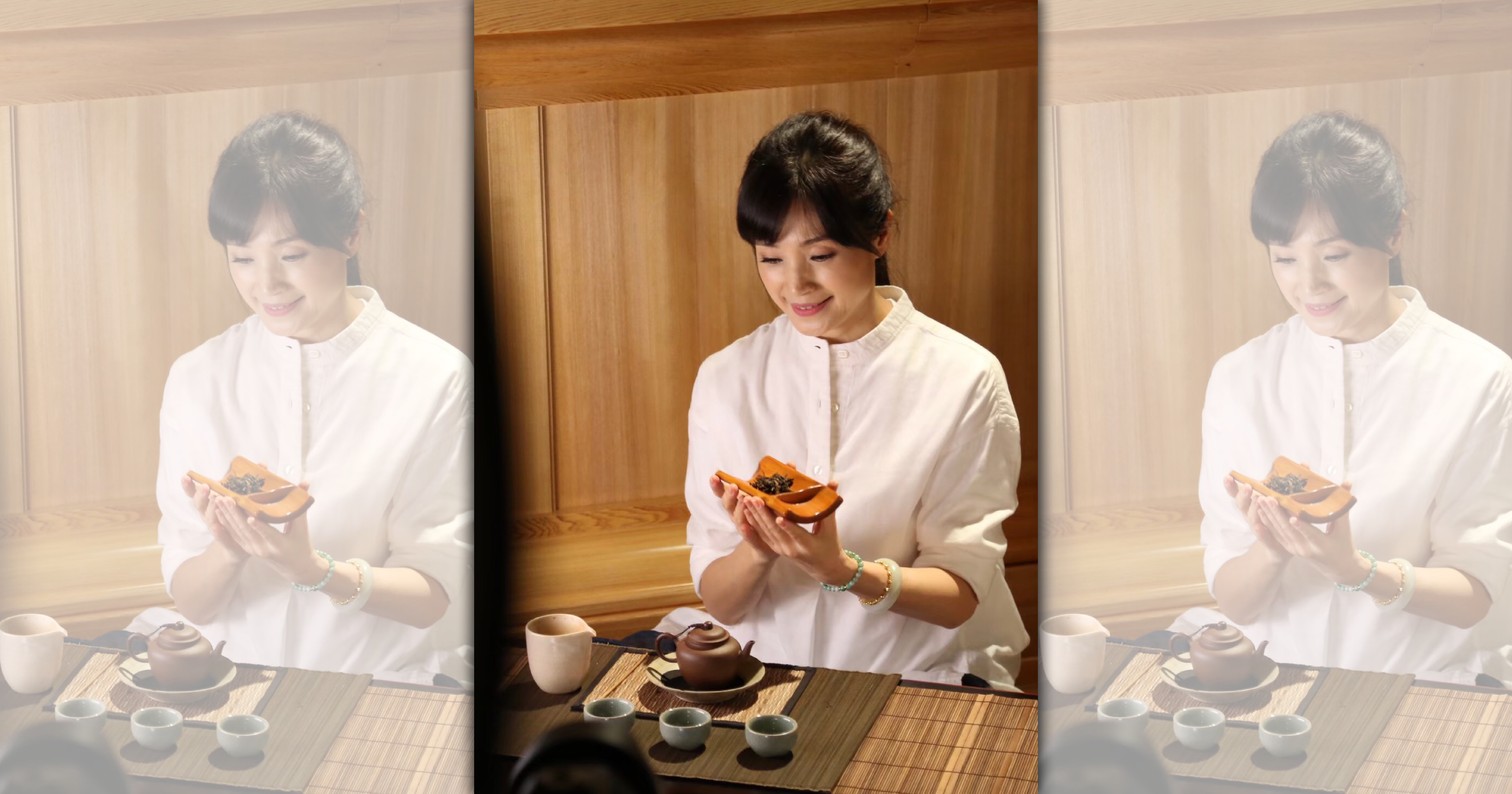 喝茶是方季惟的養生之道，她品茗格外講究。（方季惟提供）