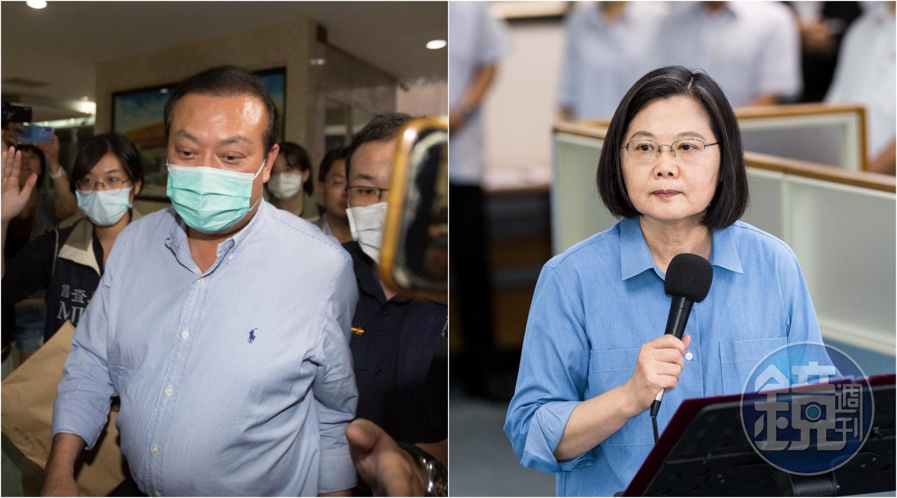 民進黨立委蘇震清（左）爆涉賄，傳總統蔡英文對此非常生氣。（本刊資料照）