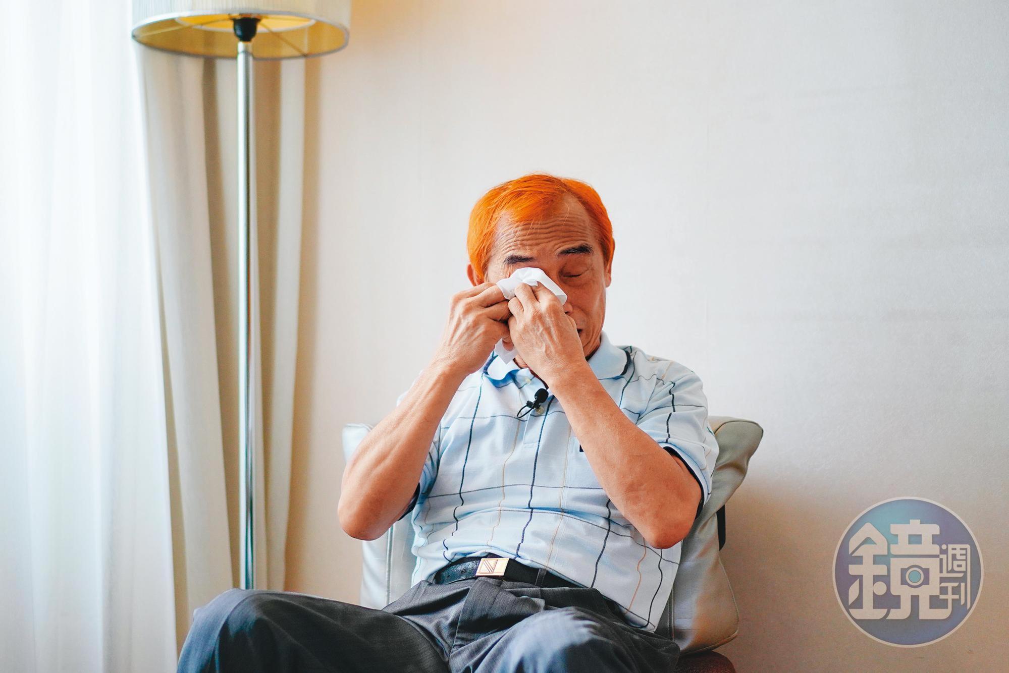 C姓女信徒留下、唯一被保留的一封遺書，就是當年莊訓貴（圖）去跟C性女信徒家屬下跪求得的，憶及這段往事，他還是忍不住落淚說：「我這輩子從沒跟人家跪過。」
