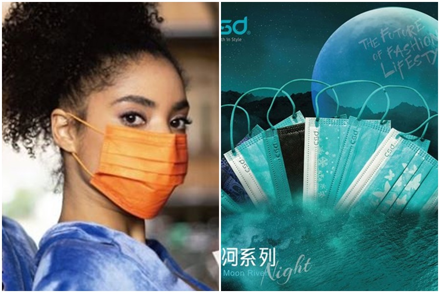 中衛昨（13日）在臉書粉專轉貼文章，表示將會推出高級色口罩，包括愛馬仕橘、Tiffany藍、卡地亞紅等。（翻攝自CSD中衛）