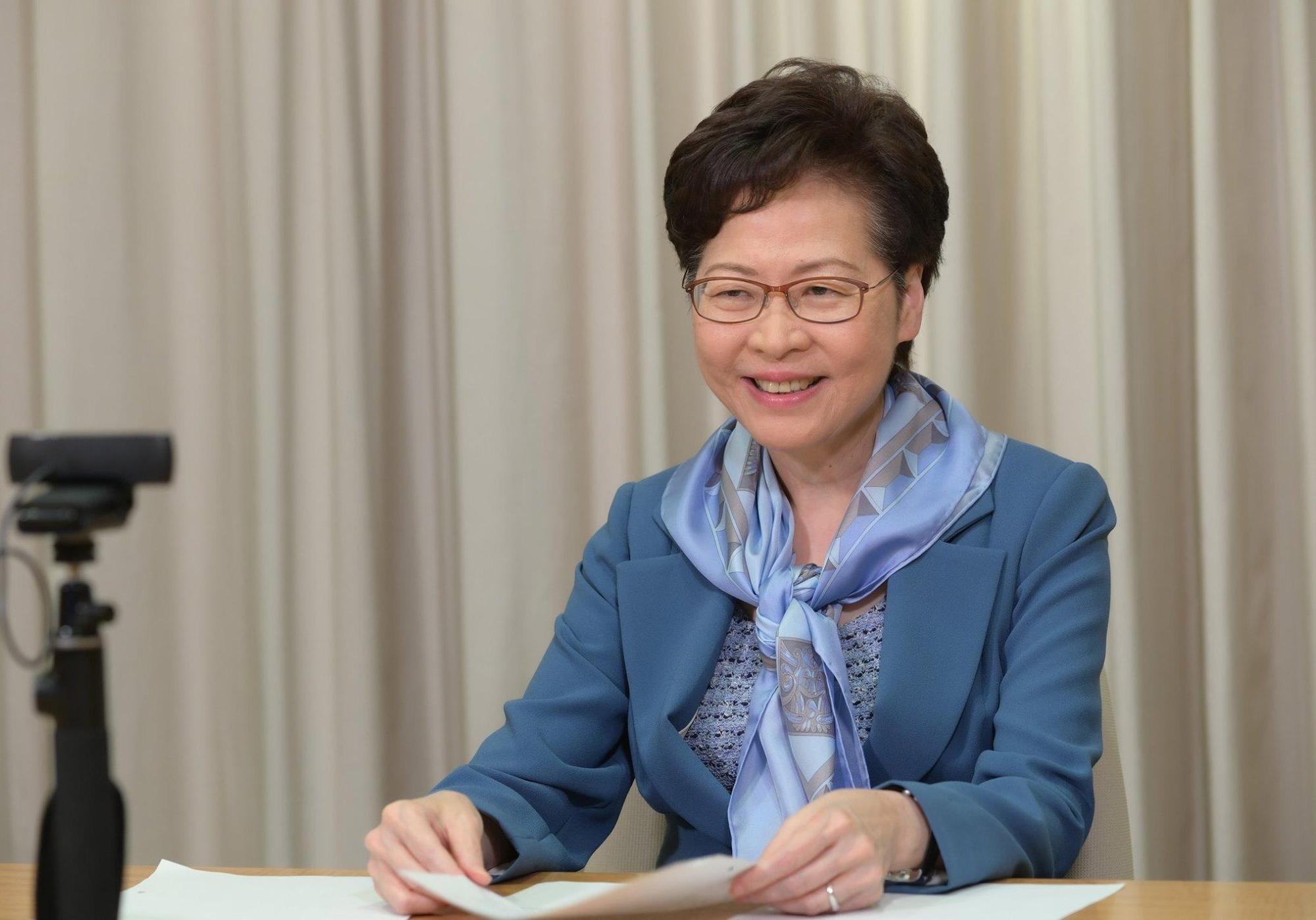 香港民意研究所公布特首林鄭月娥調查評分，在1到100分中，林鄭月娥僅獲得26.9分，創下新低紀錄。（翻攝自林鄭月娥粉絲專頁）
