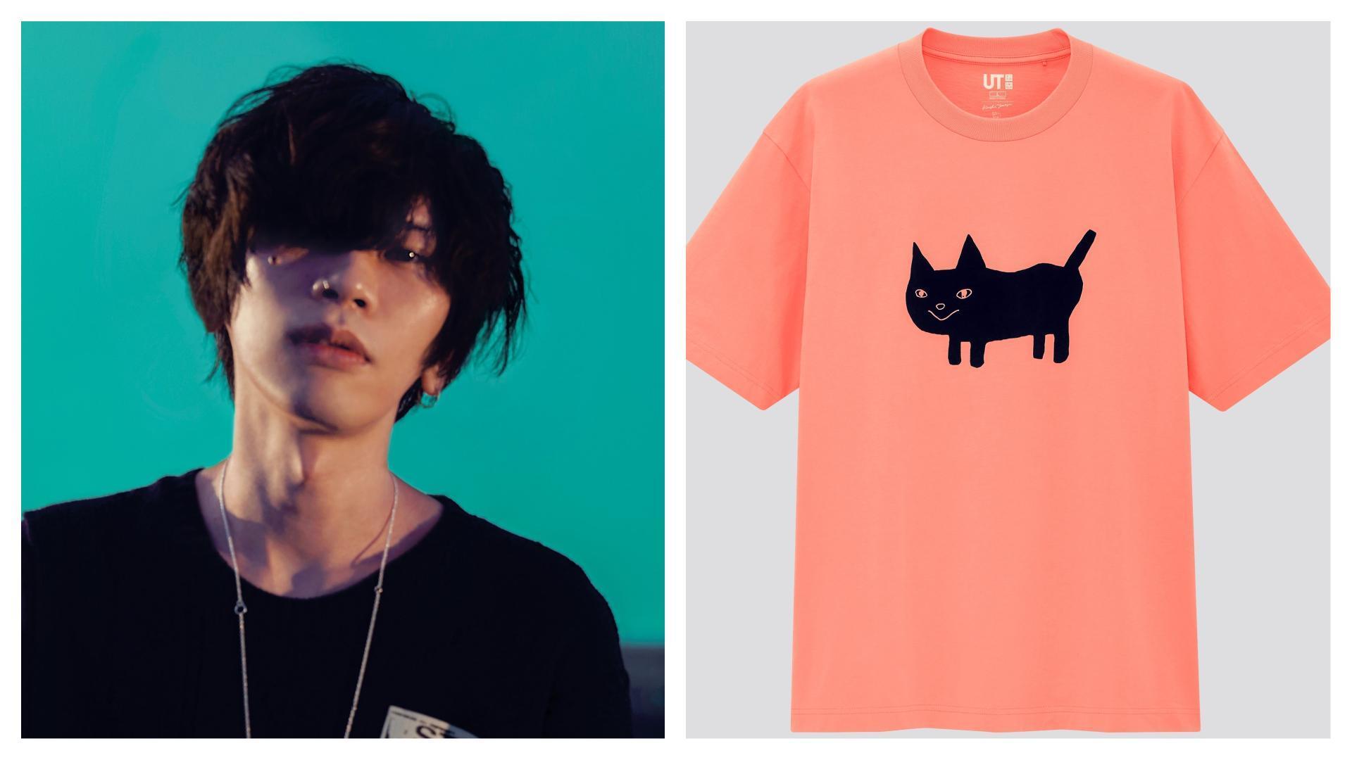 米津玄師將與服裝聯名的第一次給了UNIQLO,推出一系列UT,服裝上的印花也是他親自監製。KENSHI YONEZU 印花UT,NT$590。(UNIQLO提供)