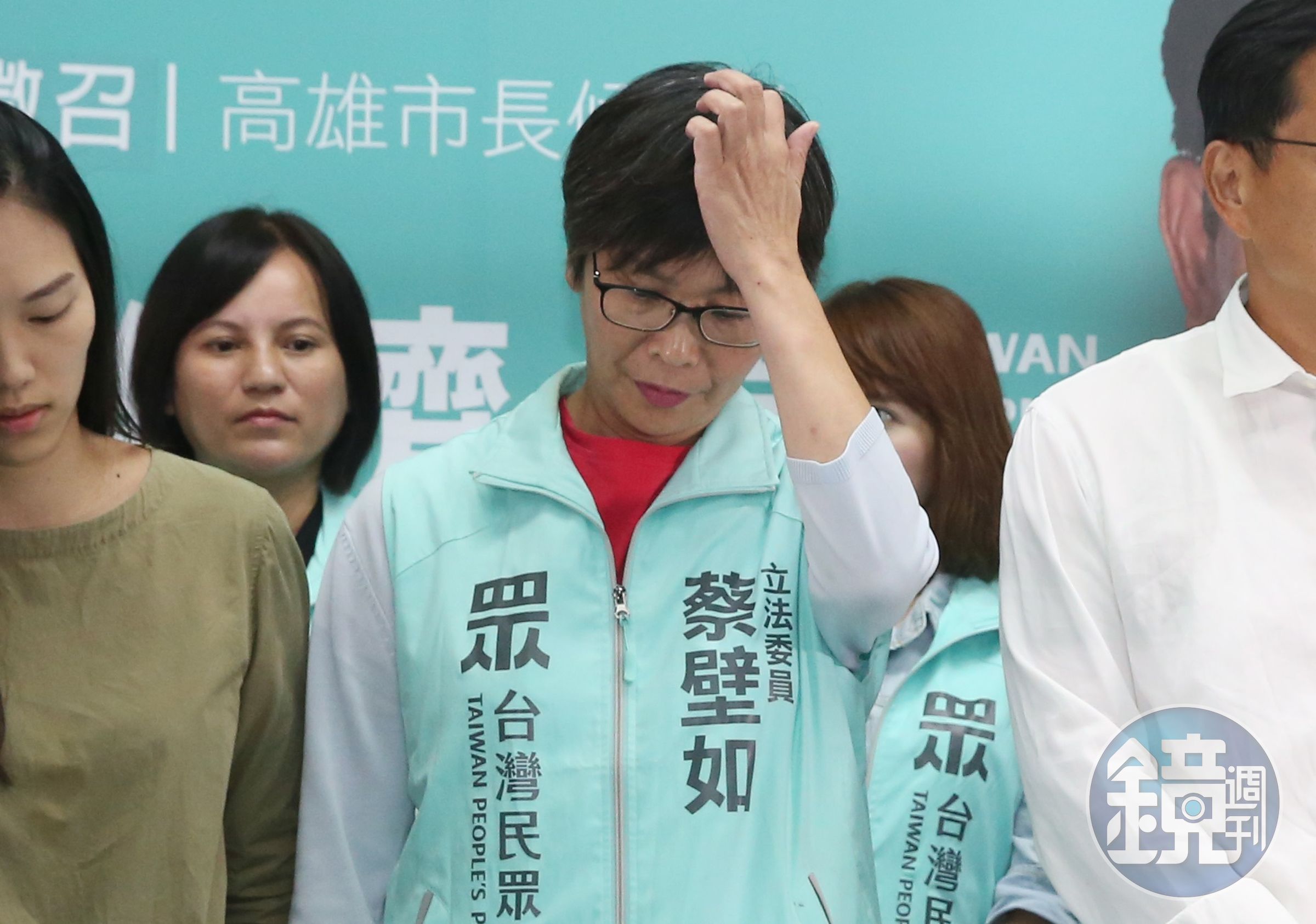 民眾黨補選慘敗，身兼組織部主任的立委蔡壁如被點名有3大問題。