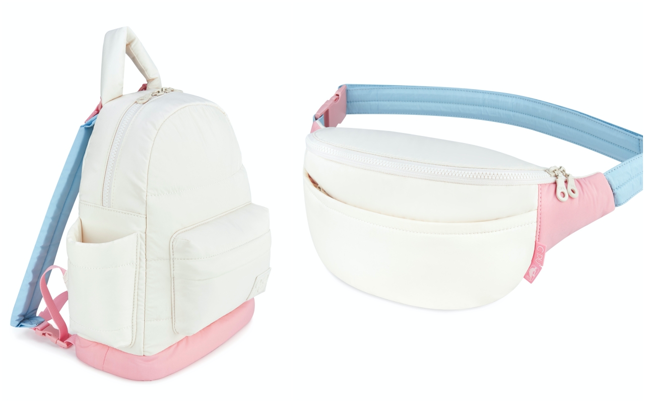 （圖左）NBA Store X CiPU Airy後背包（S） NT$2,680、NBA Store X CiPU Airy空氣腰包NT $2,080。（摩曼頓提供）