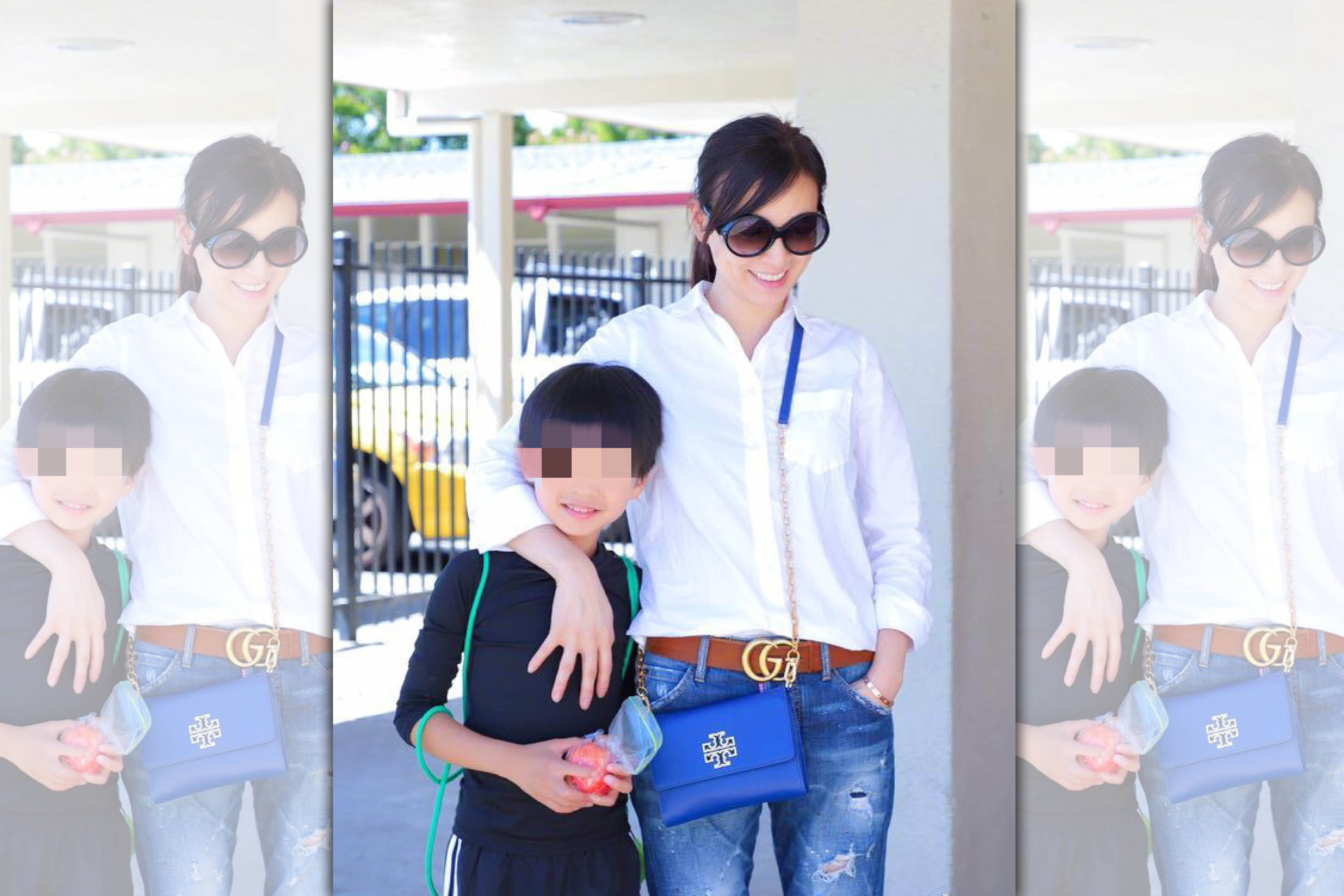 張庭經常在微博曬出與兒子親密合照。（翻攝自張庭微博）