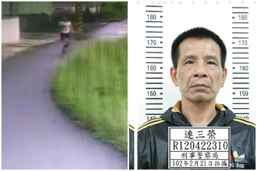 連男14日利用外役監外出作業時逃逸，刑事局公布連男照片，希望民眾協助指認通報。（翻攝畫面、刑事局提供）