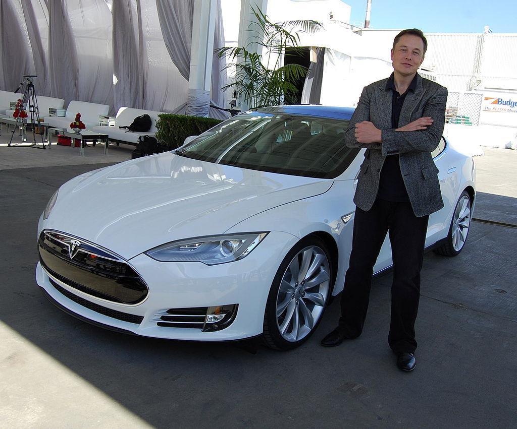 特斯拉股價狂漲,使得執行長Elon Musk成為世界第4大富豪。(Wiki/Maurizio Pesce)