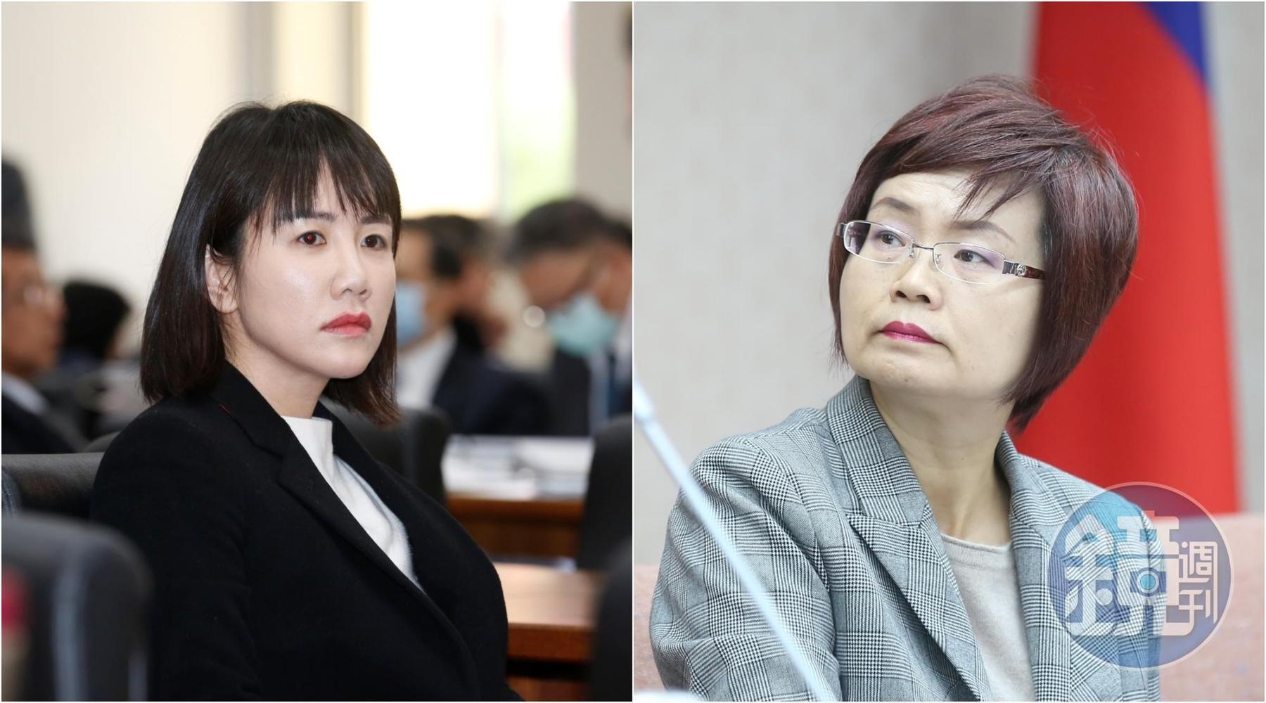 彰化縣的國民黨立委謝衣鳳(左)與民進黨立委陳素月(右)等人均支持衛生局做法。(本刊資料照)