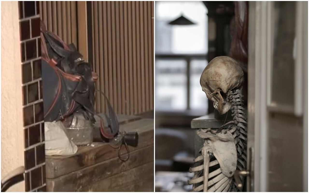 日本一名老婦人在家打掃時，意外發現一具已經「白骨化」的遺體。 （翻攝自メ〜テレニュース　YouTube／白骨示意圖，圖片取自pexels）