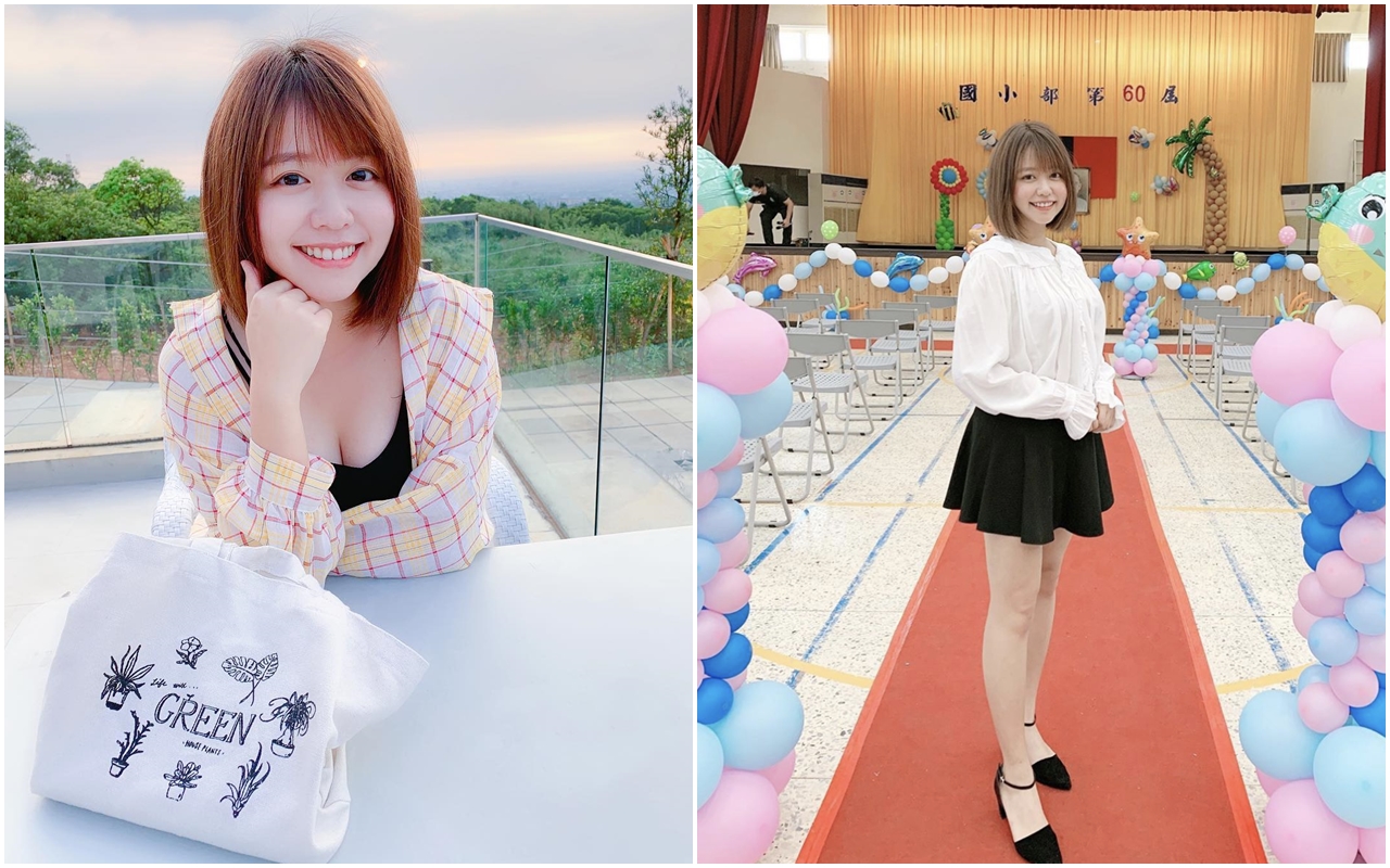 正妹老師被表特版推爆，網友直呼想「天天接小孩」。（翻攝自PTT／IG ＠ju_saviiiii）