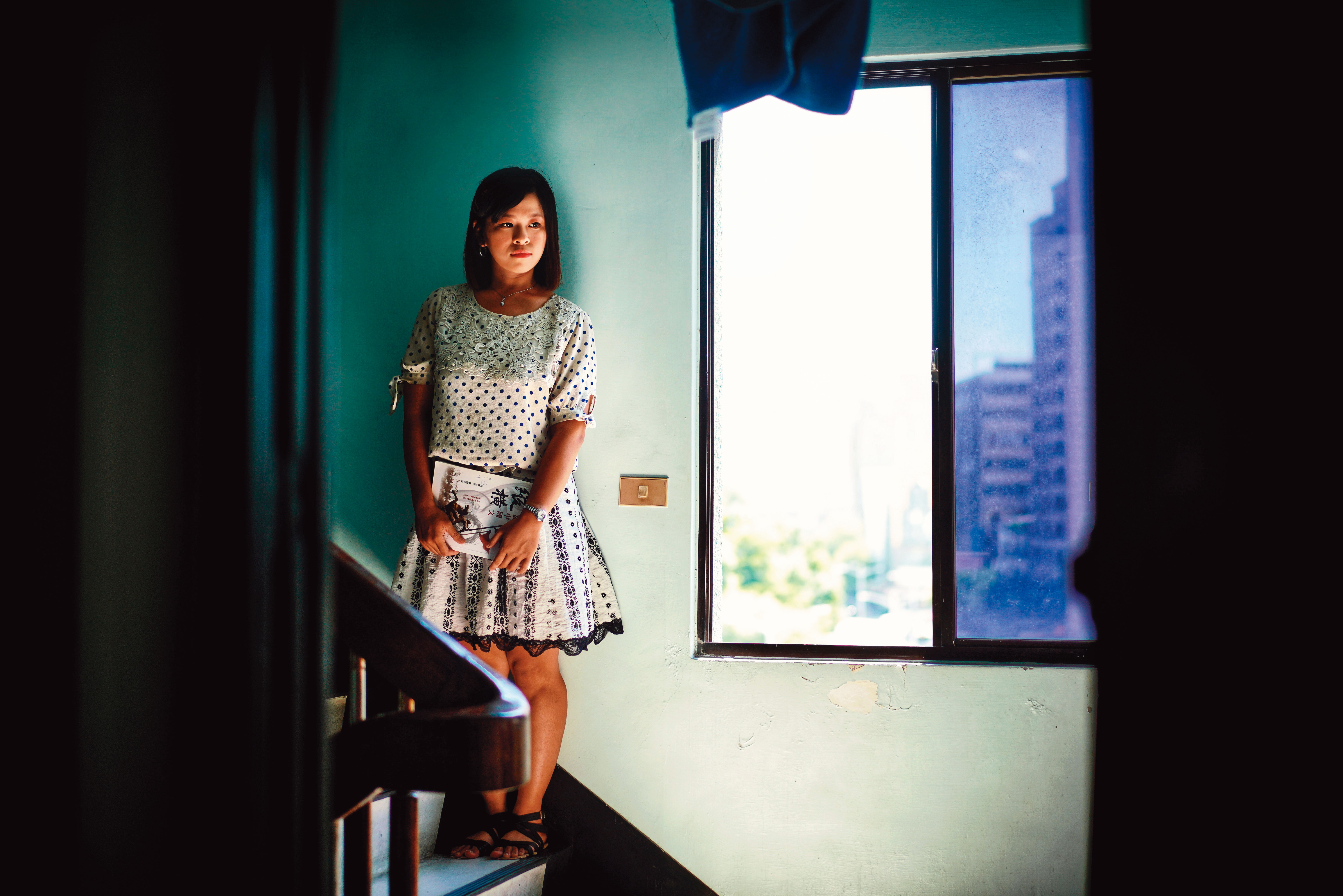 Amy高中罹患腦瘤，都在這個宿舍的洗衣間裡讀書，讓自己專心。