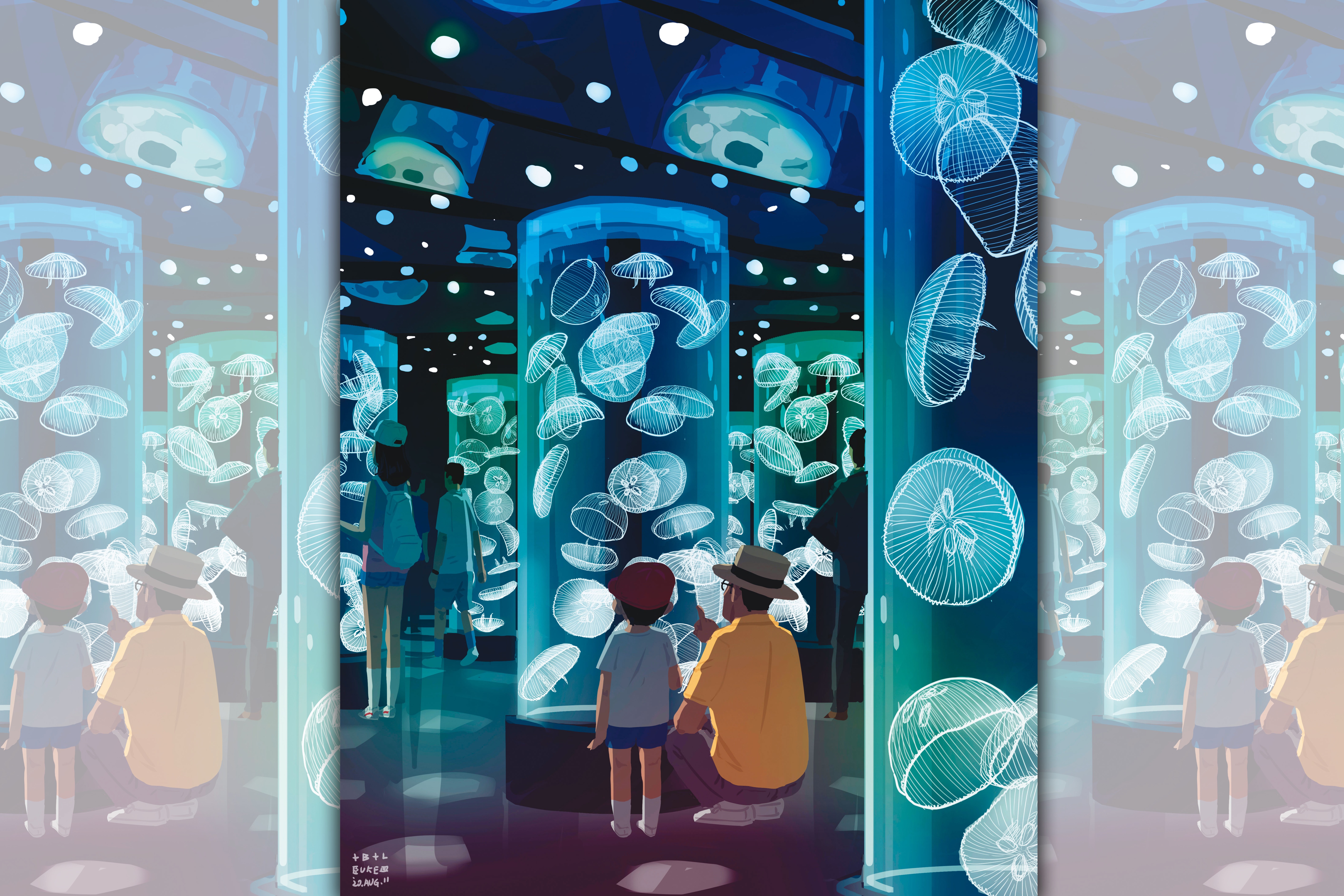 【單親爸爸週記】最近很紅的水族館