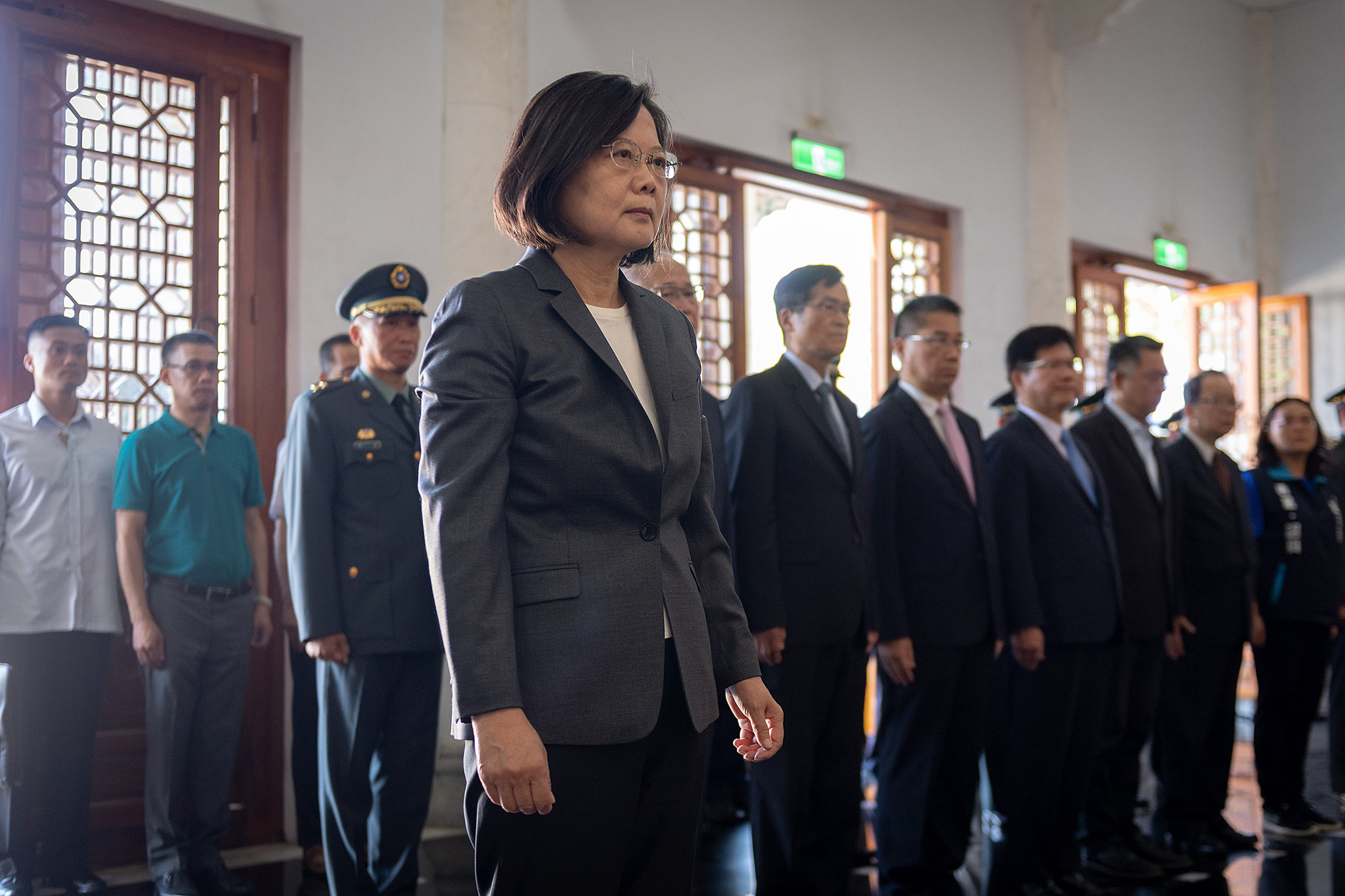 總統蔡英文去年於金門參加823中樞紀念活動，今年仍將前往此活動。（總統府提供）