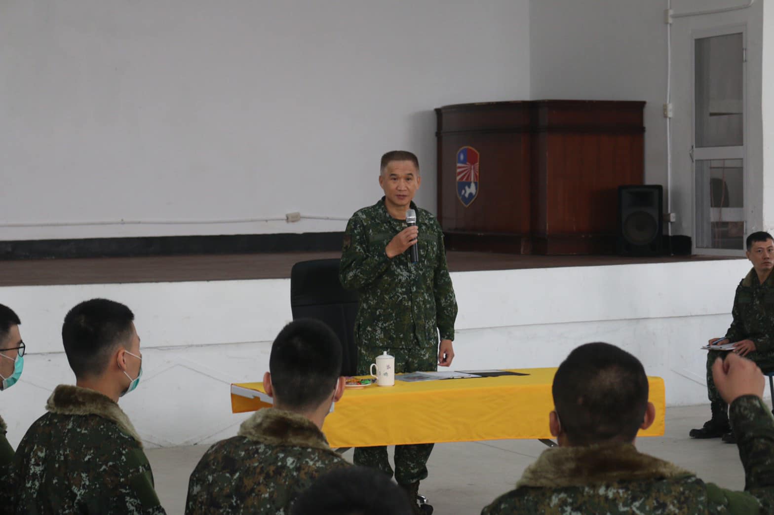 金防部指揮官賀政。（翻攝自陸軍金門防衛指揮部臉書）