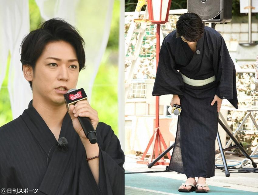 龜梨和也露面致歉。(翻攝sponichi、nikkansports)