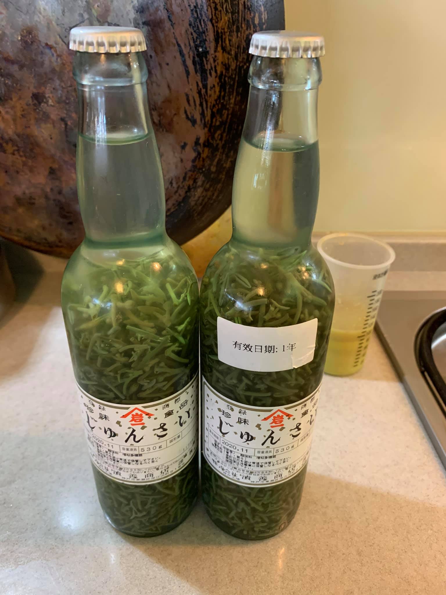 買到日本進口蒓菜2瓶。