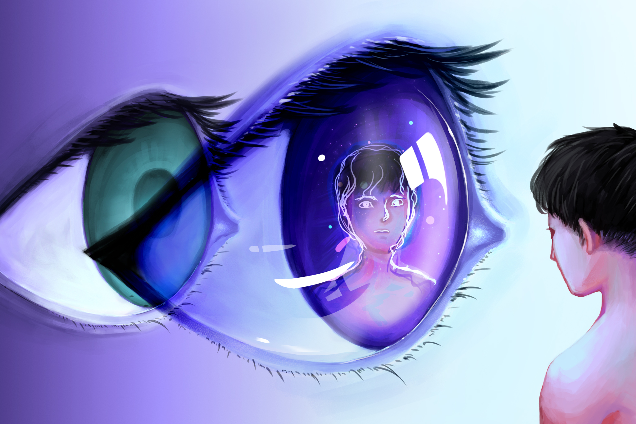 【詩】母親的眼睛　阿布