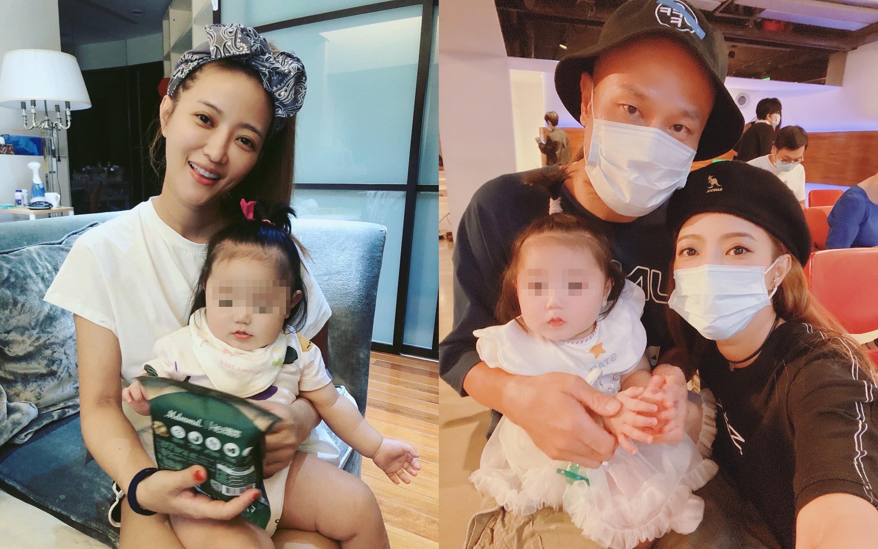 黃美珍與老公張瑞哲去年誕下「小星」，可愛相貌被封為「嬰兒界林志玲」。（Superfanz 提供）