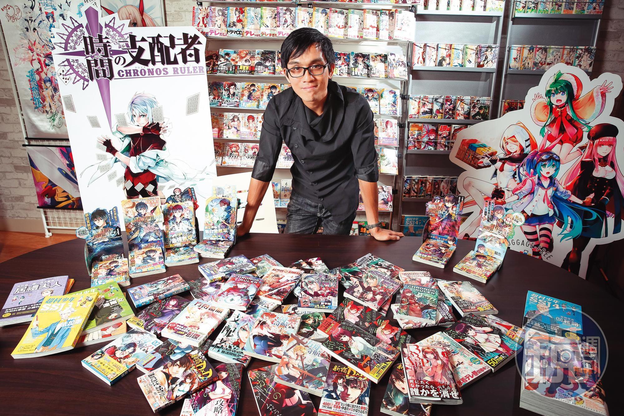 進軍日本漫畫圈10年,彭傑目前有4部作品在當地進行連載,創下台灣漫畫家在日發展的亮眼成績。