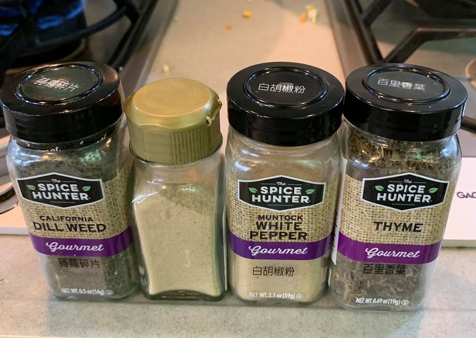 今天用到的香料。