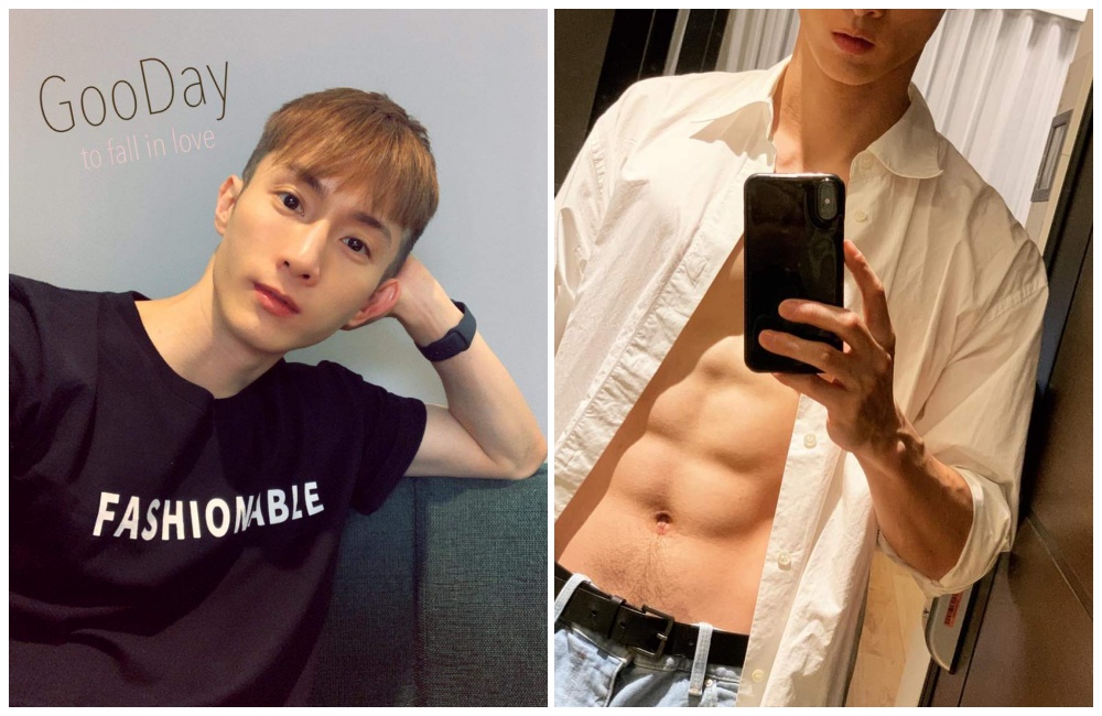 阿本時常在社團po文分享近況，日前曬出健身有成的腹肌照。（翻攝自阿本臉書）