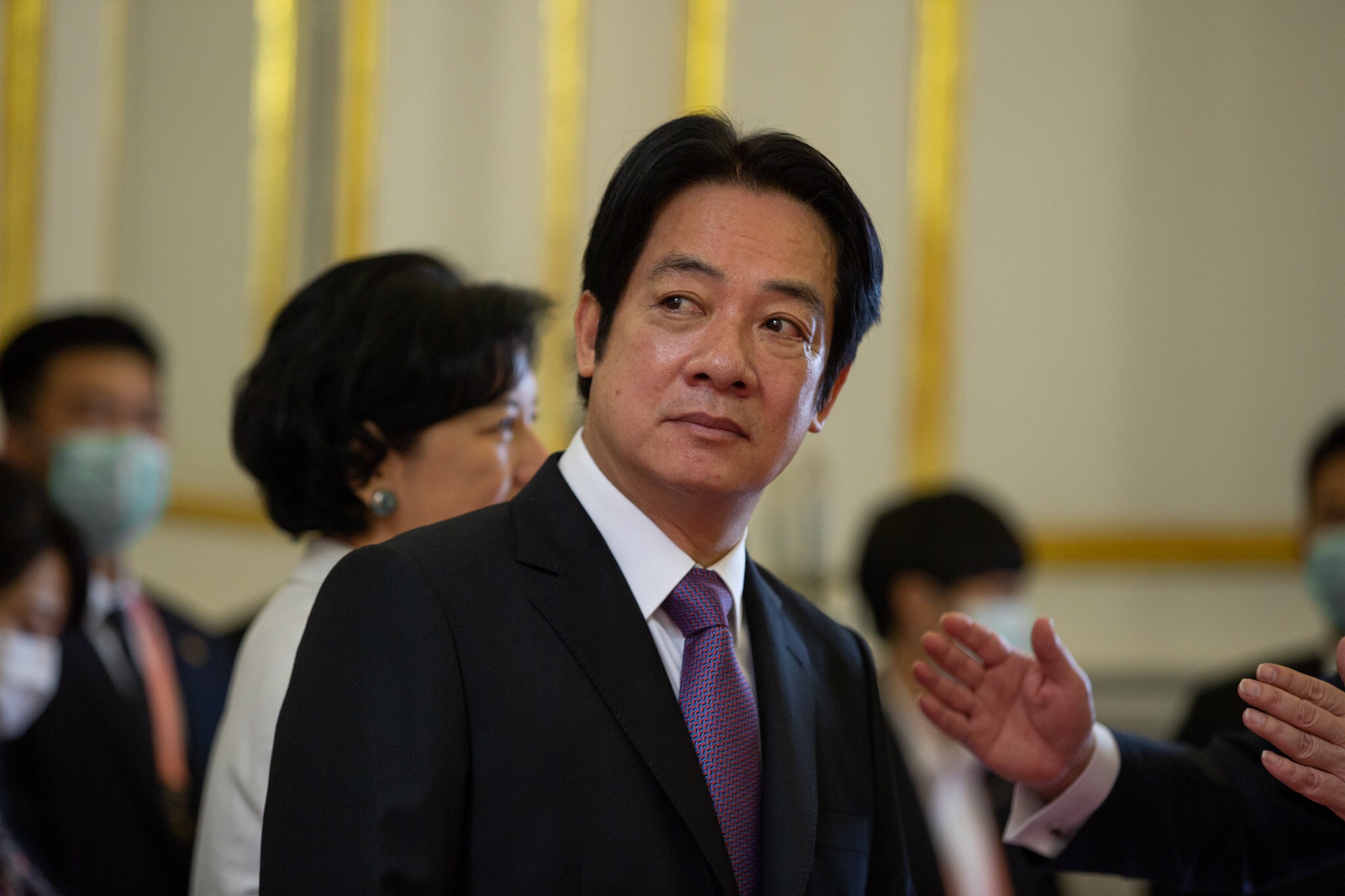 副總統賴清德今天批評馬前總統不應該還活在過去，製造恐慌「這比戰爭還恐怖啊！」。（資料照，總統府提供）