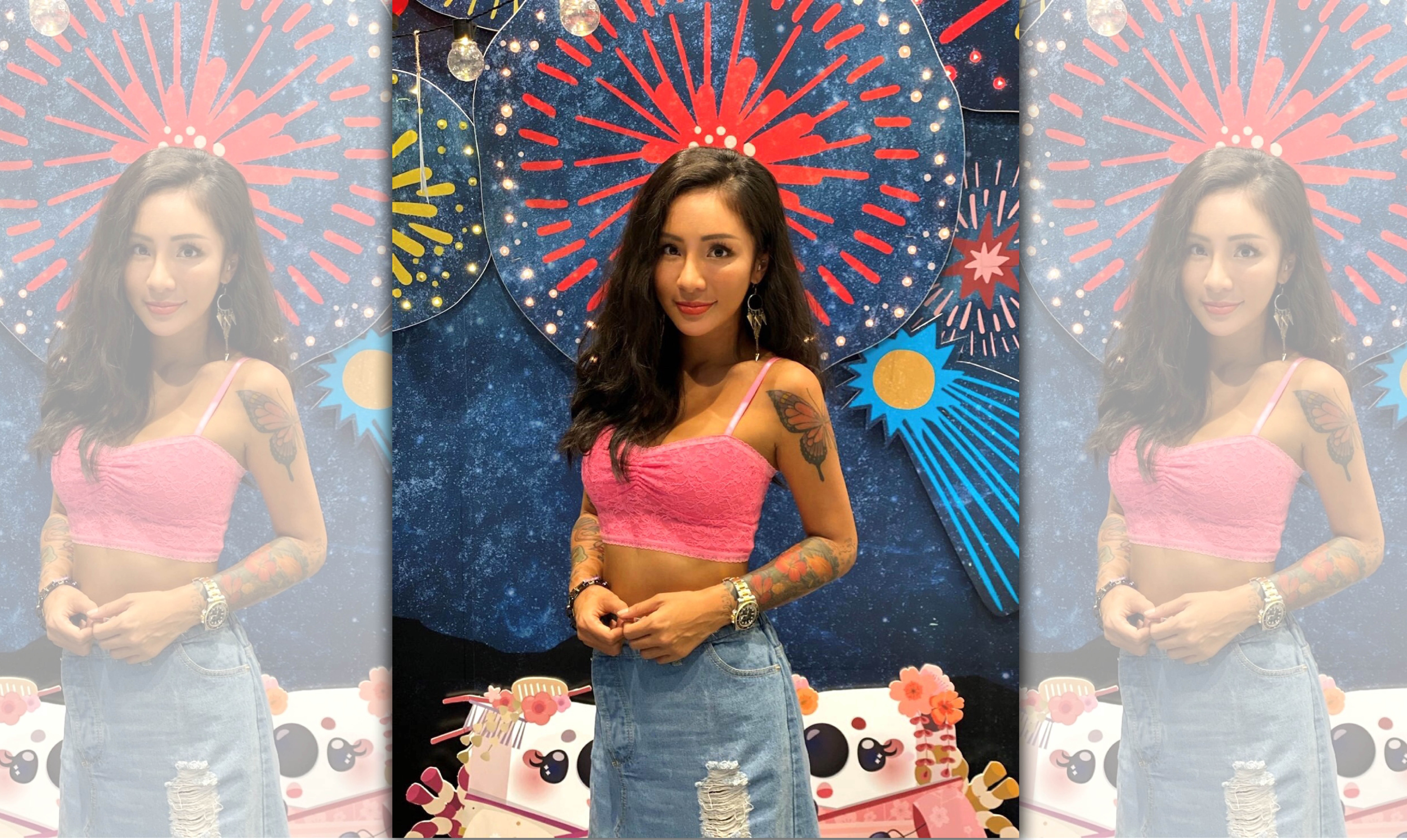 梁云菲親自訂正公布交過10個以上男友。（17LIVE提供）