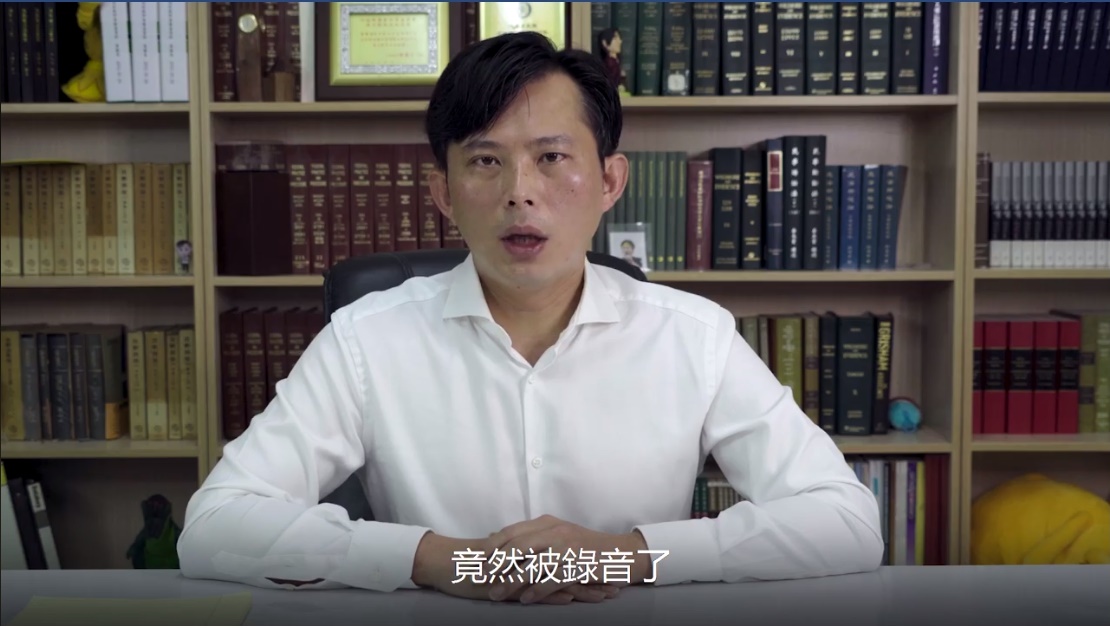 黃國昌親上火線錄製影片回應近來一連串風波。（翻攝自黃國昌臉書）