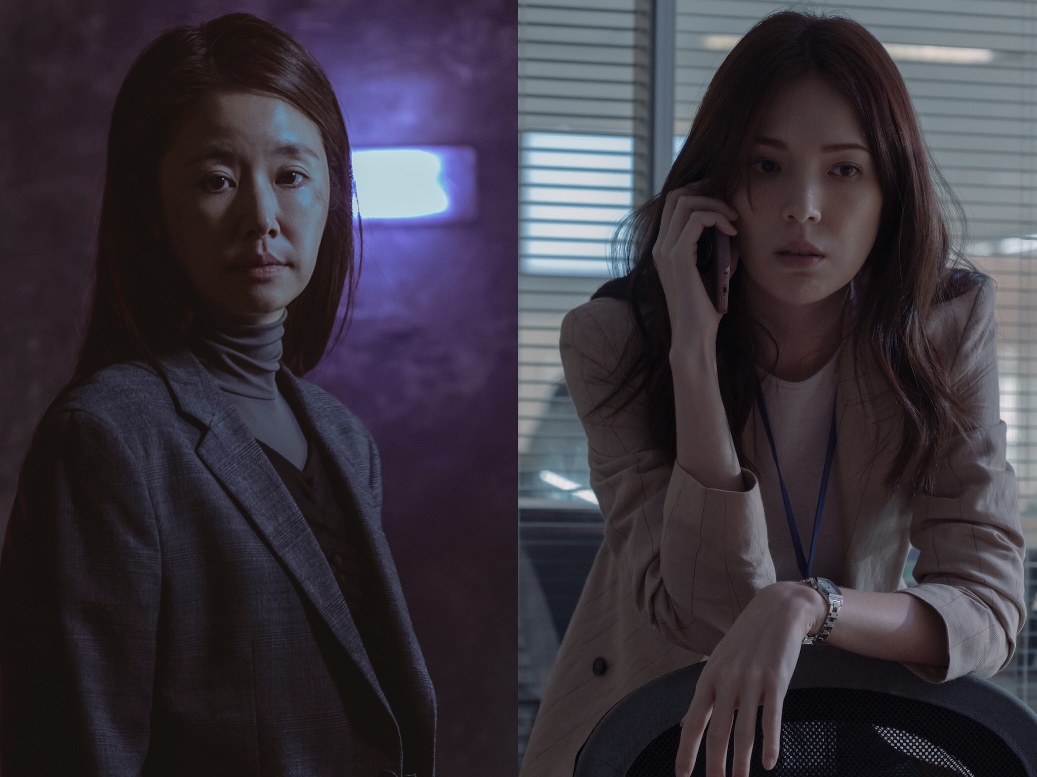 今年台灣戲劇大爆發，林心如（右）、許瑋甯（左）都成了本屆金鐘獎遺珠。（Netflix提供）