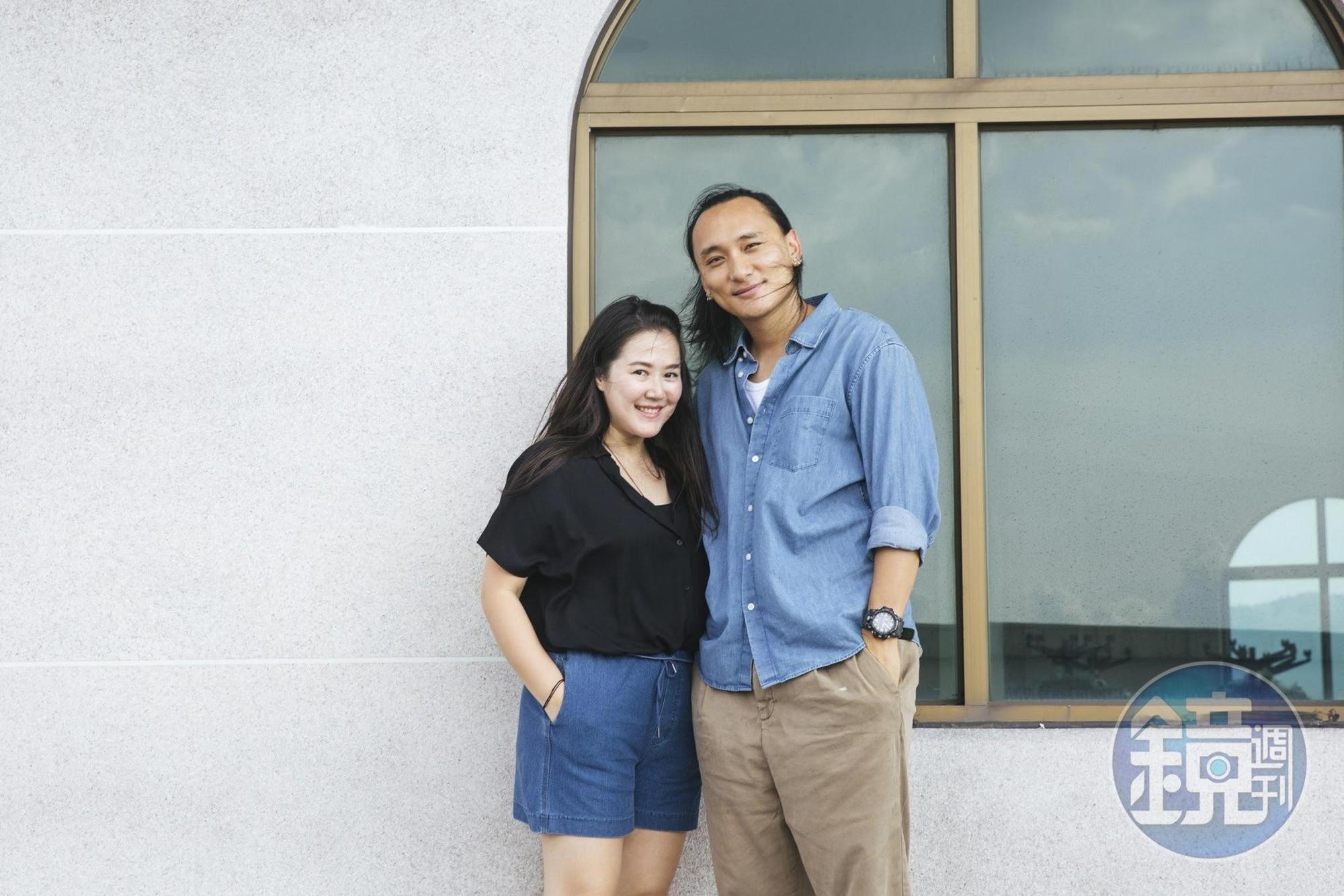 不丹導演巴沃邱寧多傑(右)是台灣女婿,妻子賴梵耘(左)夫唱婦隨推出首部作品便受到國際肯定。