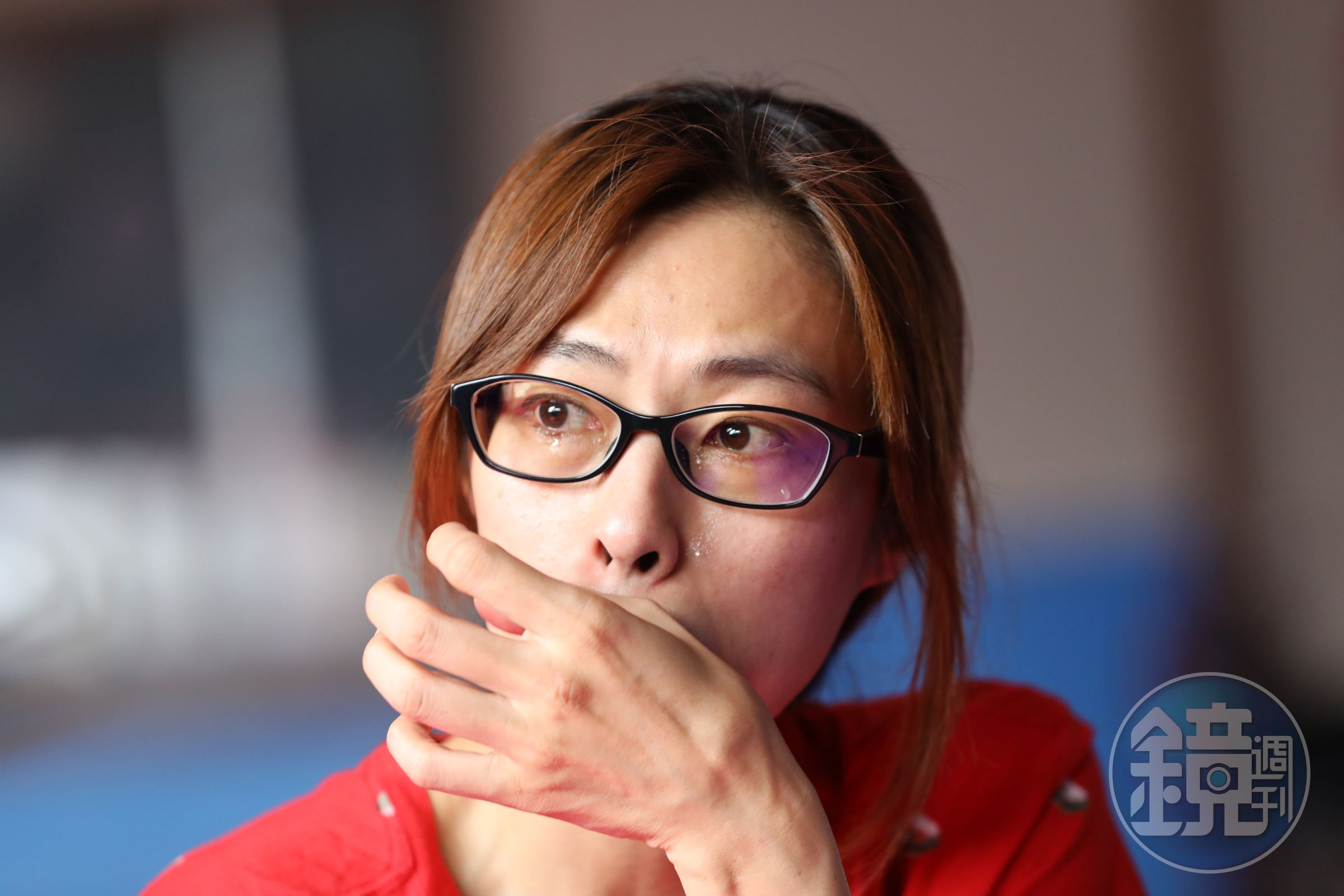 陳詩欣心疼大女兒因父母離婚而心靈受創，聊起對大女兒的愛，忍不住掉眼淚。