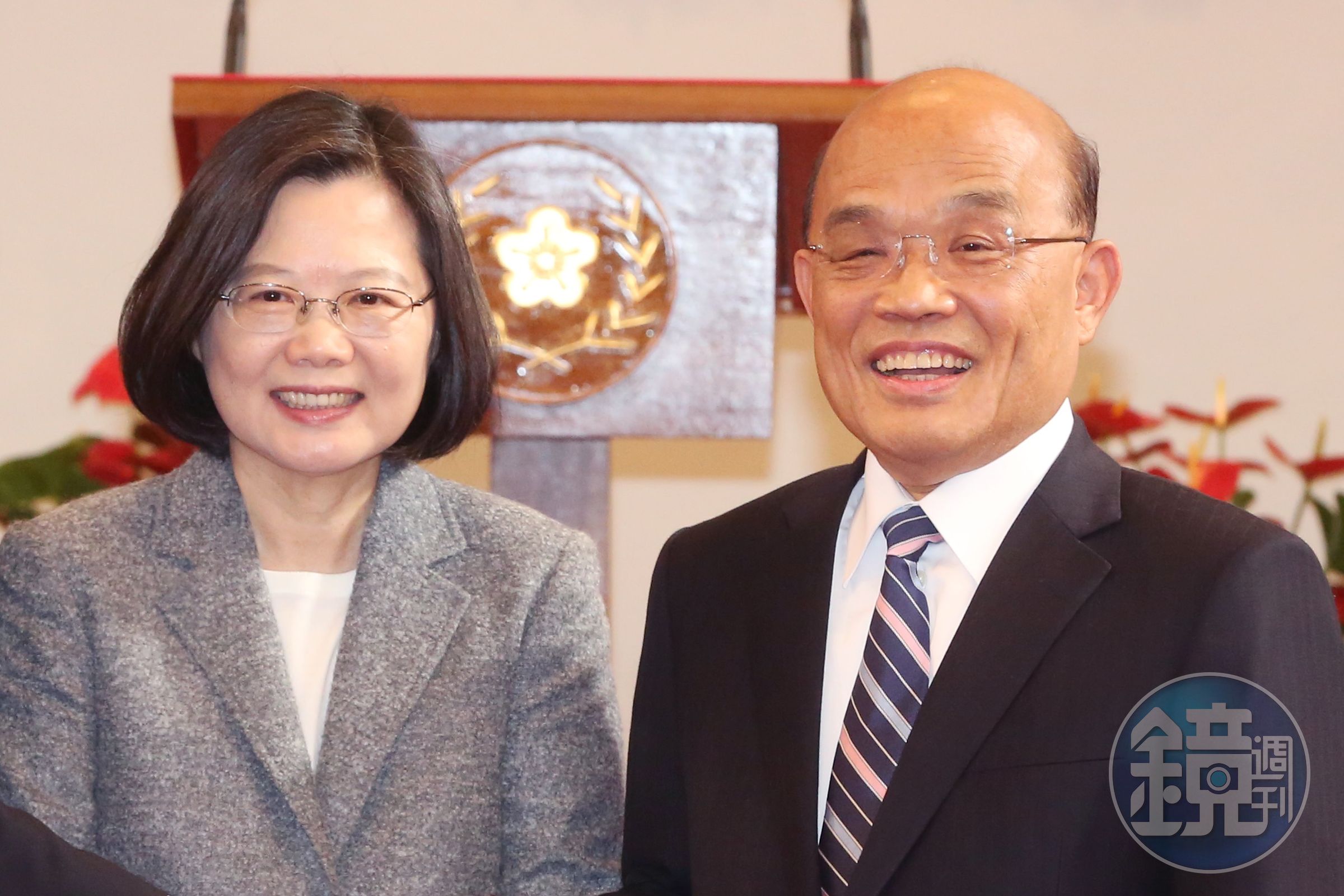 總統蔡英文、行政院長蘇貞昌明（28日）午將在台北賓館宴請民進黨團立委。（資料照）