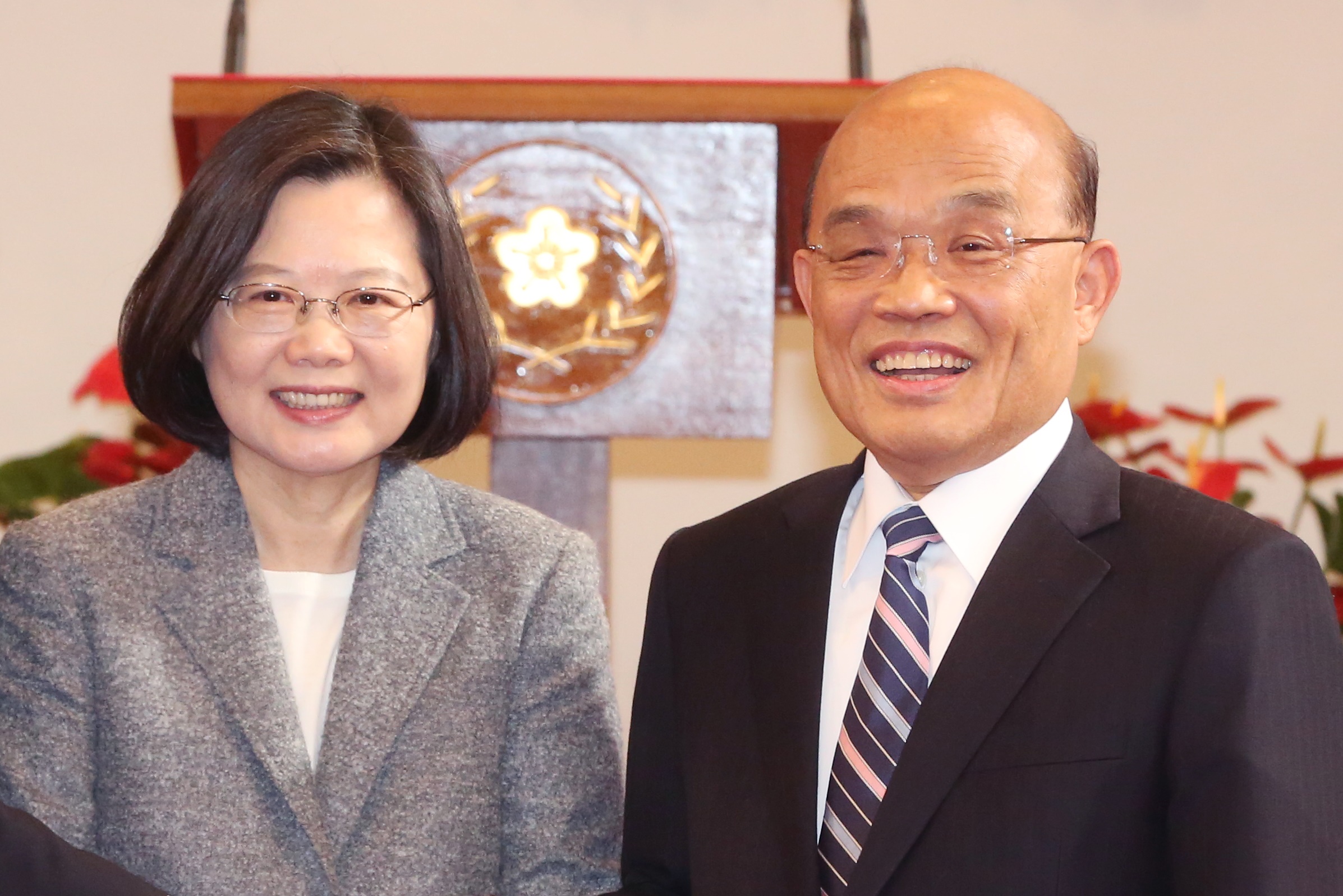 總統蔡英文、行政院長蘇貞昌明（28日）午將在台北賓館宴請民進黨團立委。（資料照）