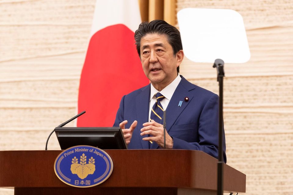 安倍晉三遭多家日本媒體報導，將於今天記者會中請辭首相職務。（翻攝自自民黨粉絲專頁）