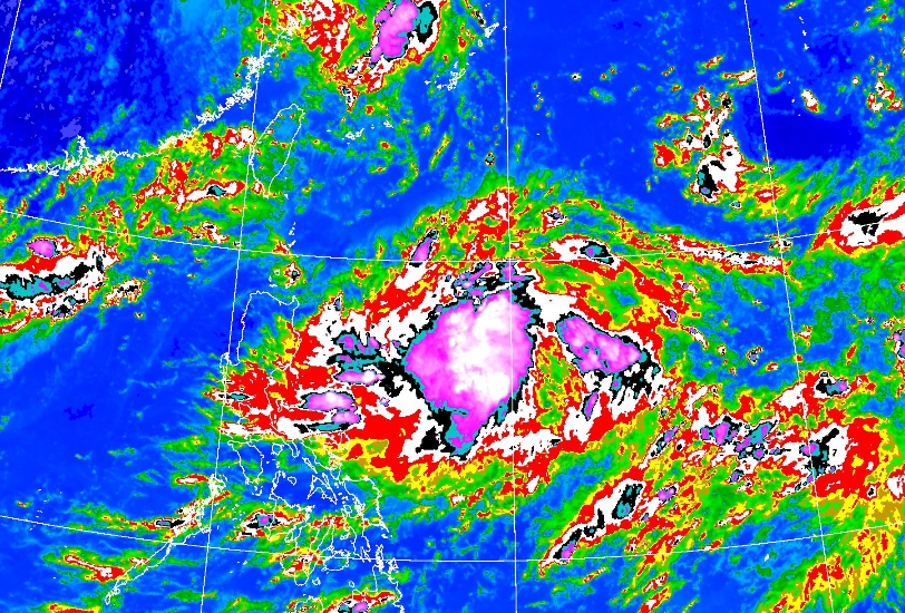 今年第9號颱風「梅莎」生成，下週一二影響台灣。（翻攝自氣象局官網）