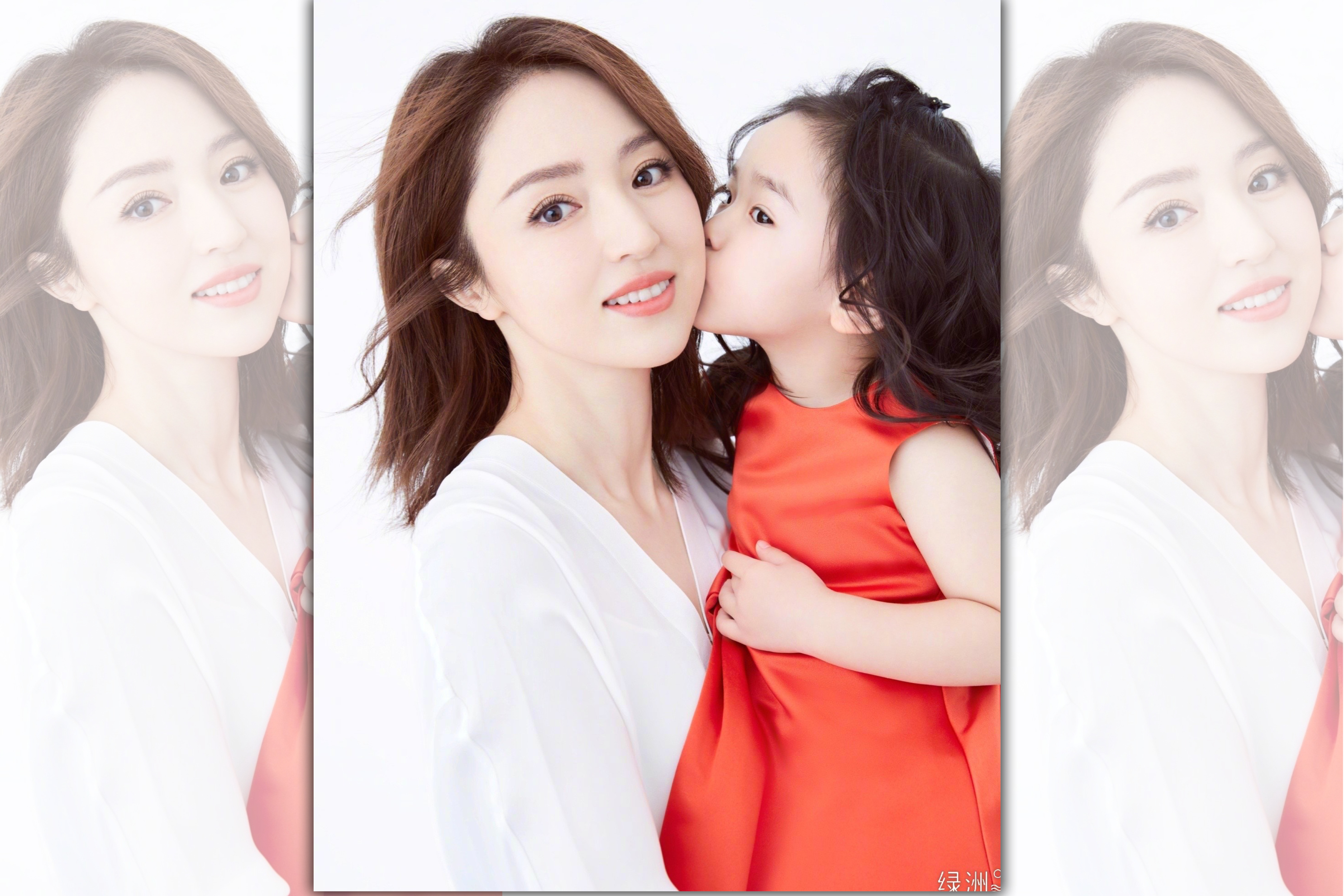 董璇自曝在生女兒小酒窩前還懷有一胎，可惜懷孕不到60天就胎死腹中。（翻攝自董璇微博）