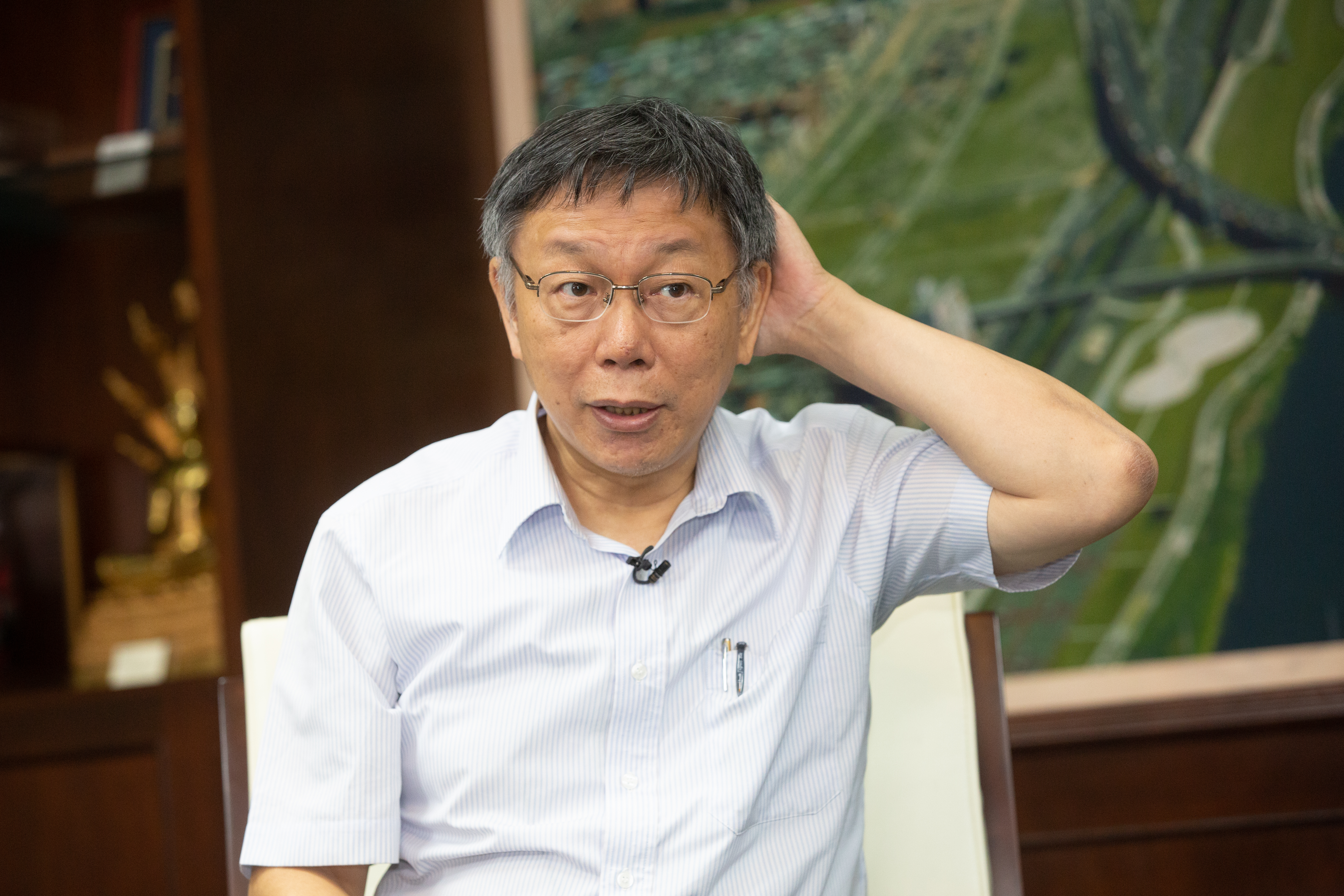 柯文哲昨（27日）說南部搭公車的人是「厭桃」，今天為失言道歉了。（本刊資料照）