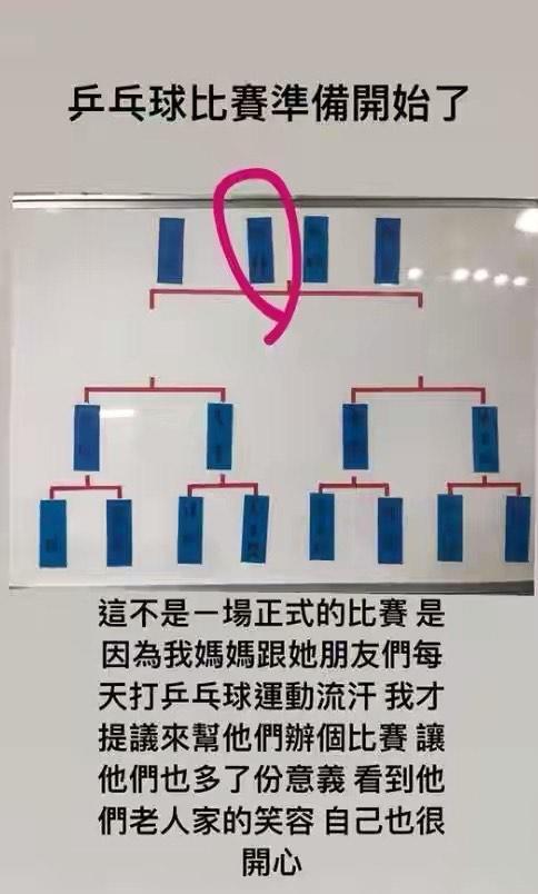 閒來無事的小豬,為了媽媽與鄰居們舉辦兵乓球比賽。(翻攝自小豬IG)