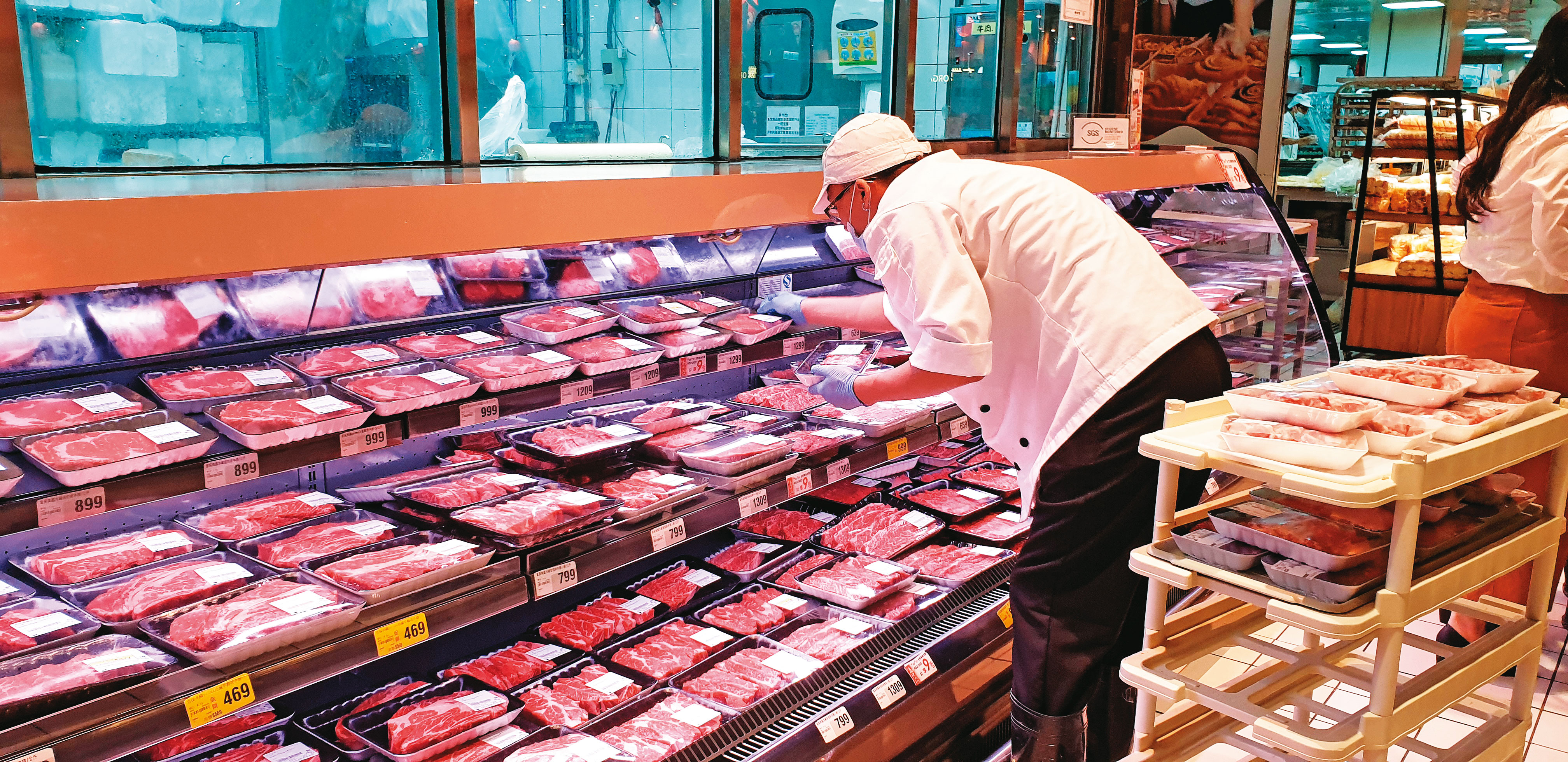 總統蔡英文宣布，預計明年元月開始實施美豬進口鬆綁、美牛輸入放寛，並將設立養豬產業基金。