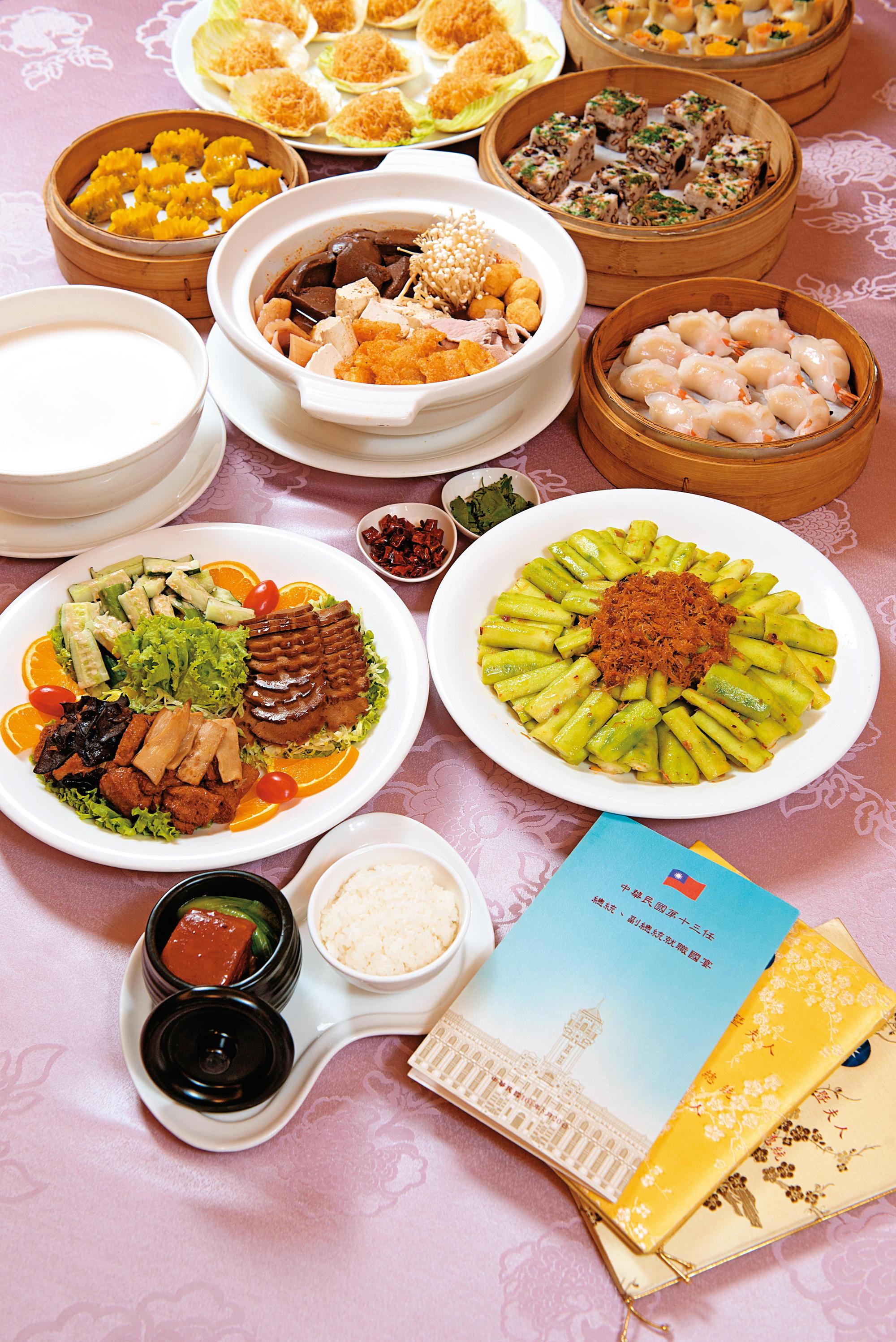 圓山飯店過去專門接待各國元首及政要,國宴餐頗負盛名。(圓山大飯店提供)