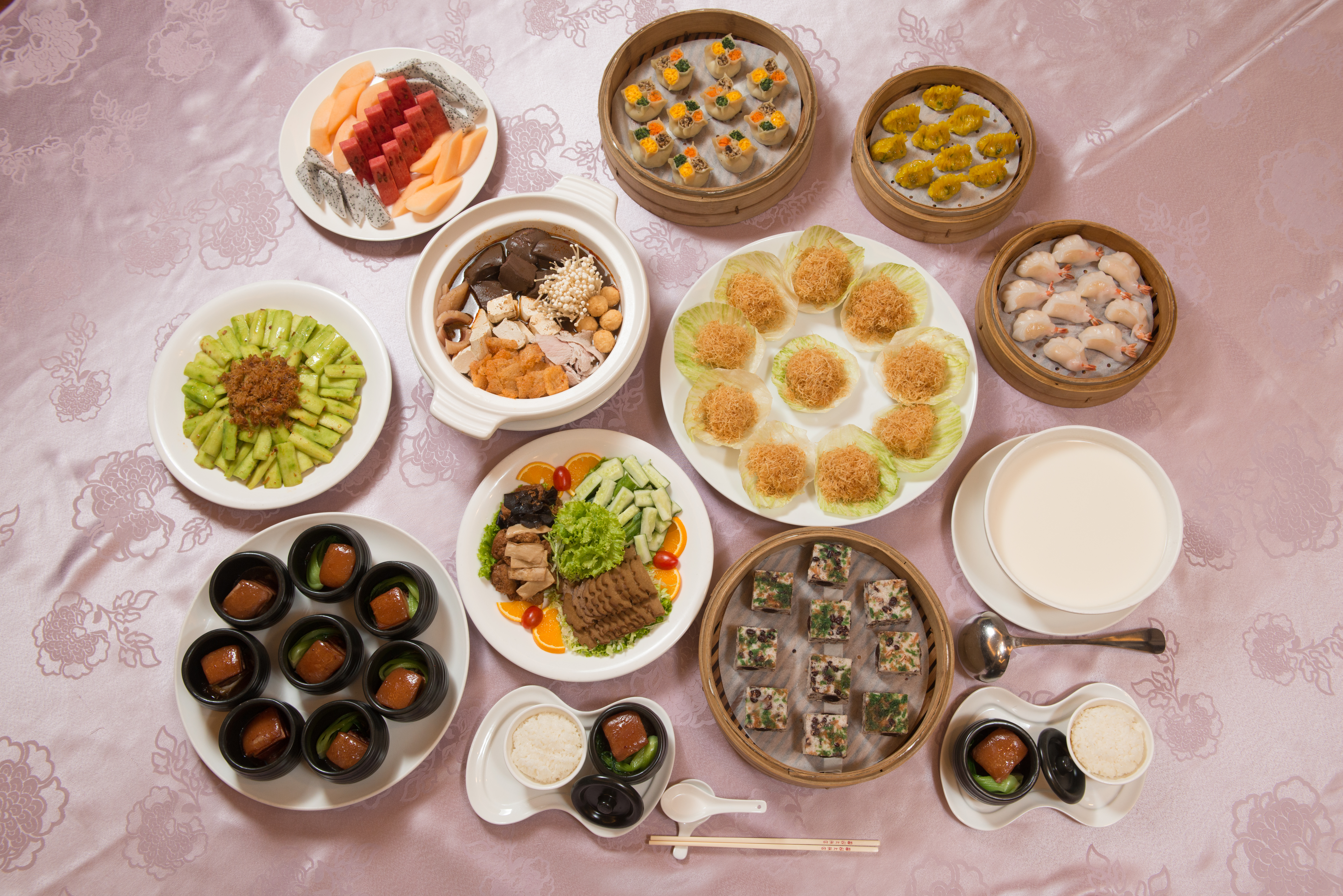 圓山飯店過去專門接待各國元首及政要，國宴餐頗負盛名。（圓山大飯店提供）