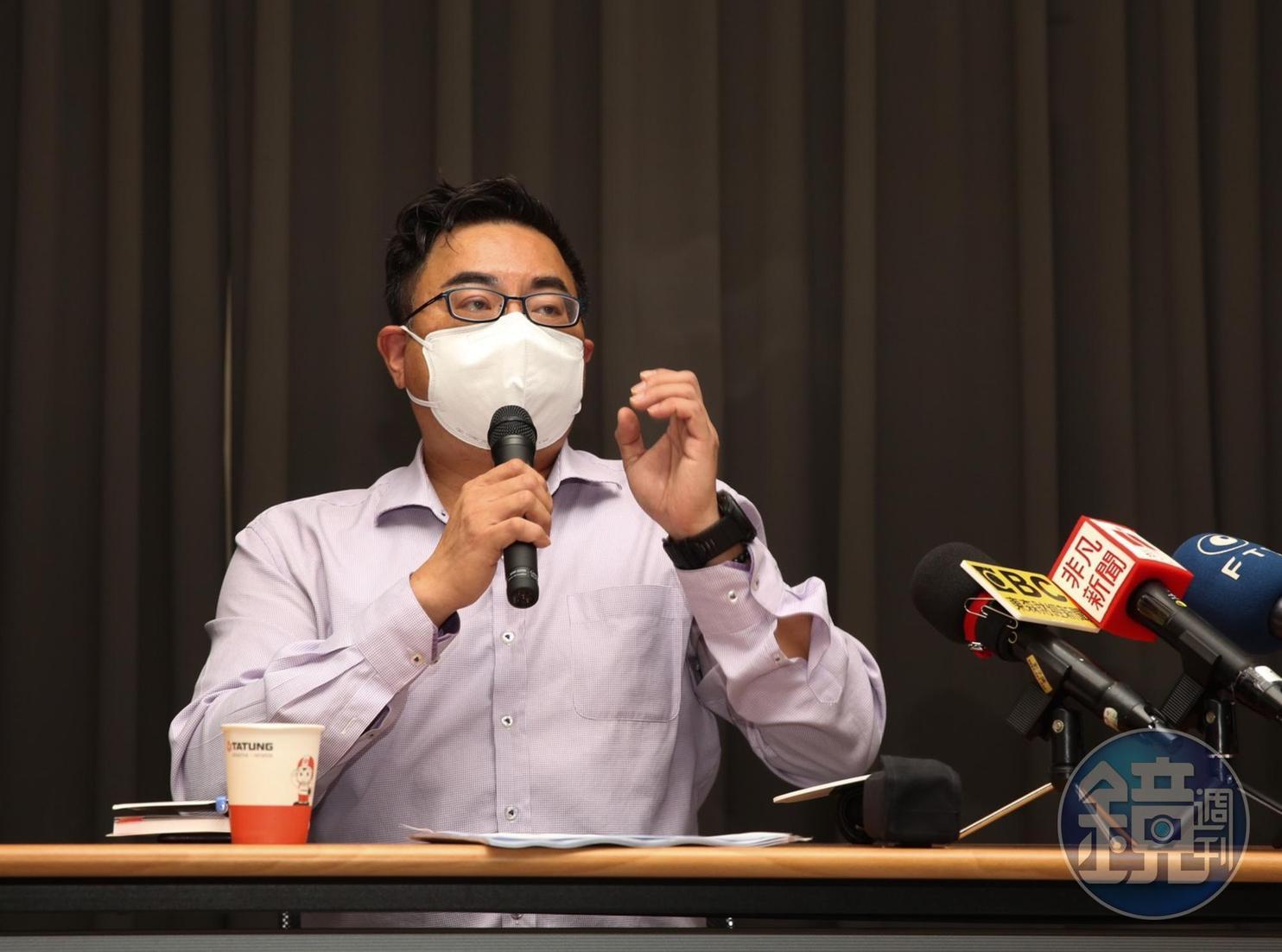 大同公司派今日召開記者會,呼籲經濟部撤銷市場派召集臨股會之處分。
