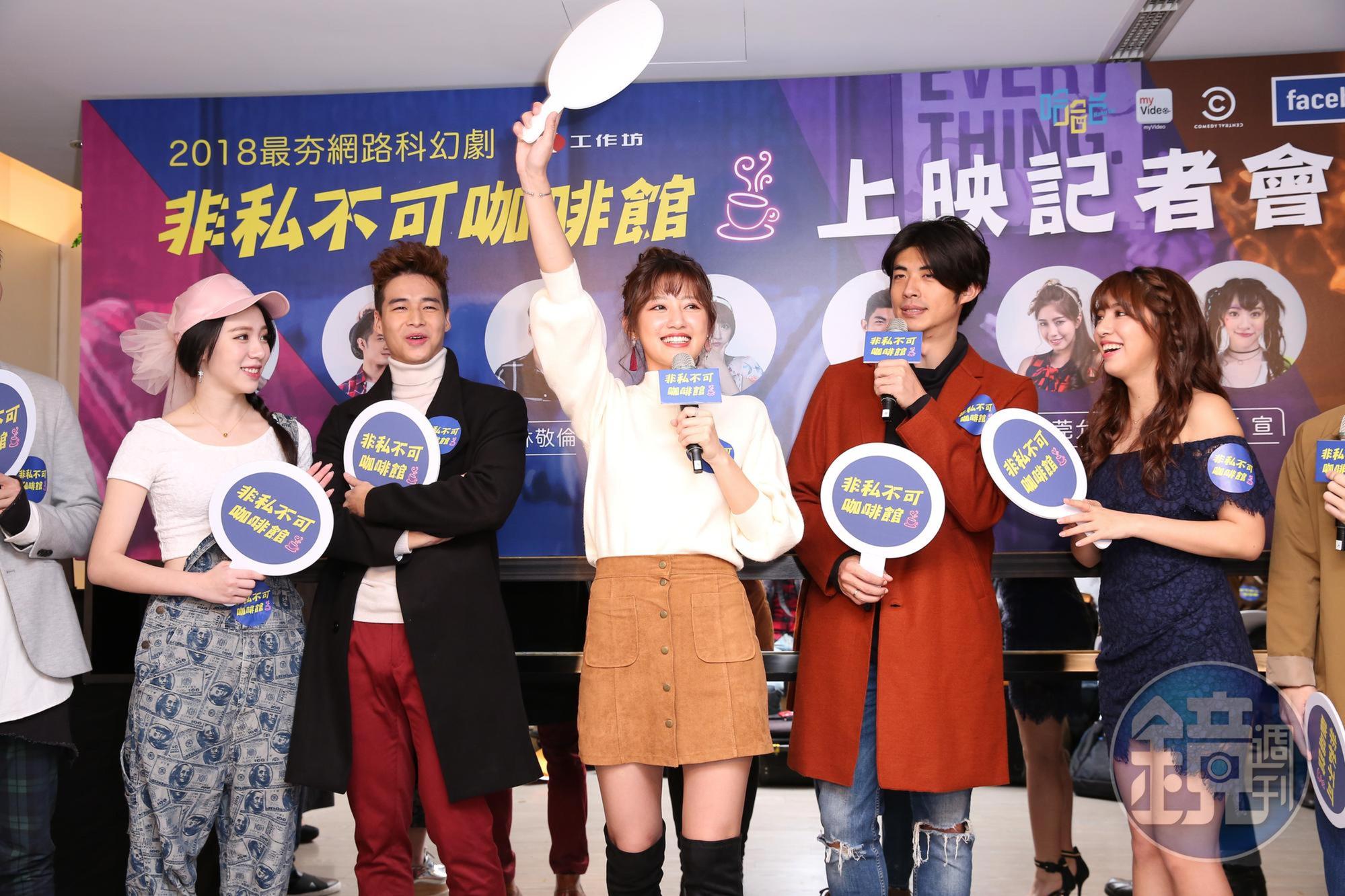 演藝事業漸趨穩定，梁以辰(中)出演多部戲劇要角，演技備受肯定。
