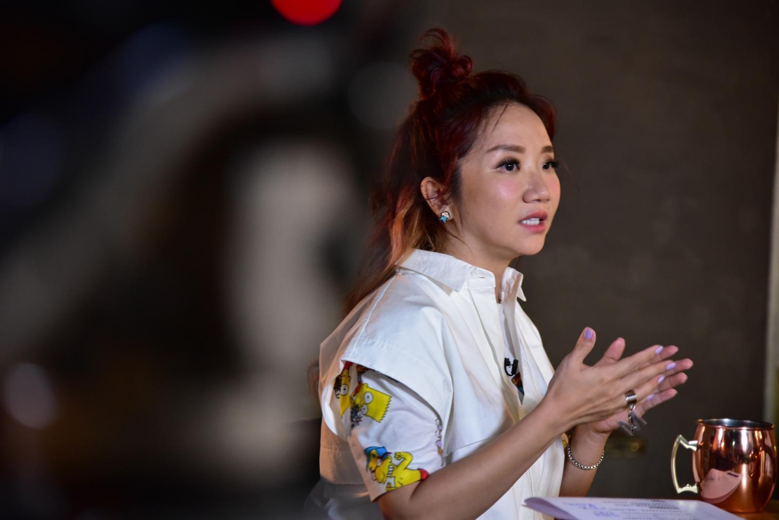 陶晶瑩爆料老公李李仁當年聽聞她假設嫁女兒橋段時竟情緒失控。(泰坦星文創提供)