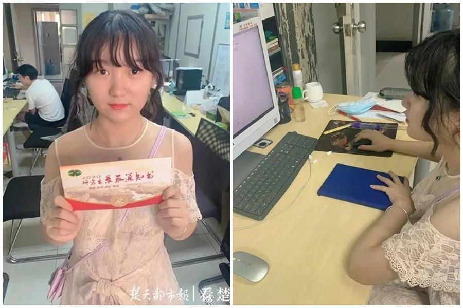 劉可薇外型甜美可愛,外公和舅舅也是高材生。(翻攝自《廣州日報》微博)