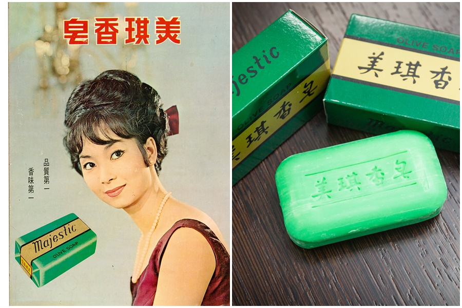 美琪香皂綠色包裝金腰帶設計，屹立不搖超過70年。