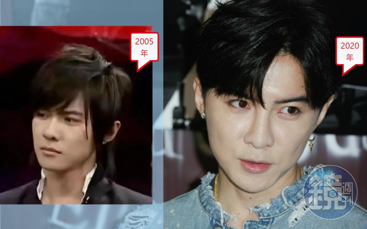 唐禹哲（左圖）出道時被譽為世紀美少年，今年他返台接演偶像劇並發表新歌，長相也變了（右圖）？（翻攝自《終極一班》、陳仁萱攝）