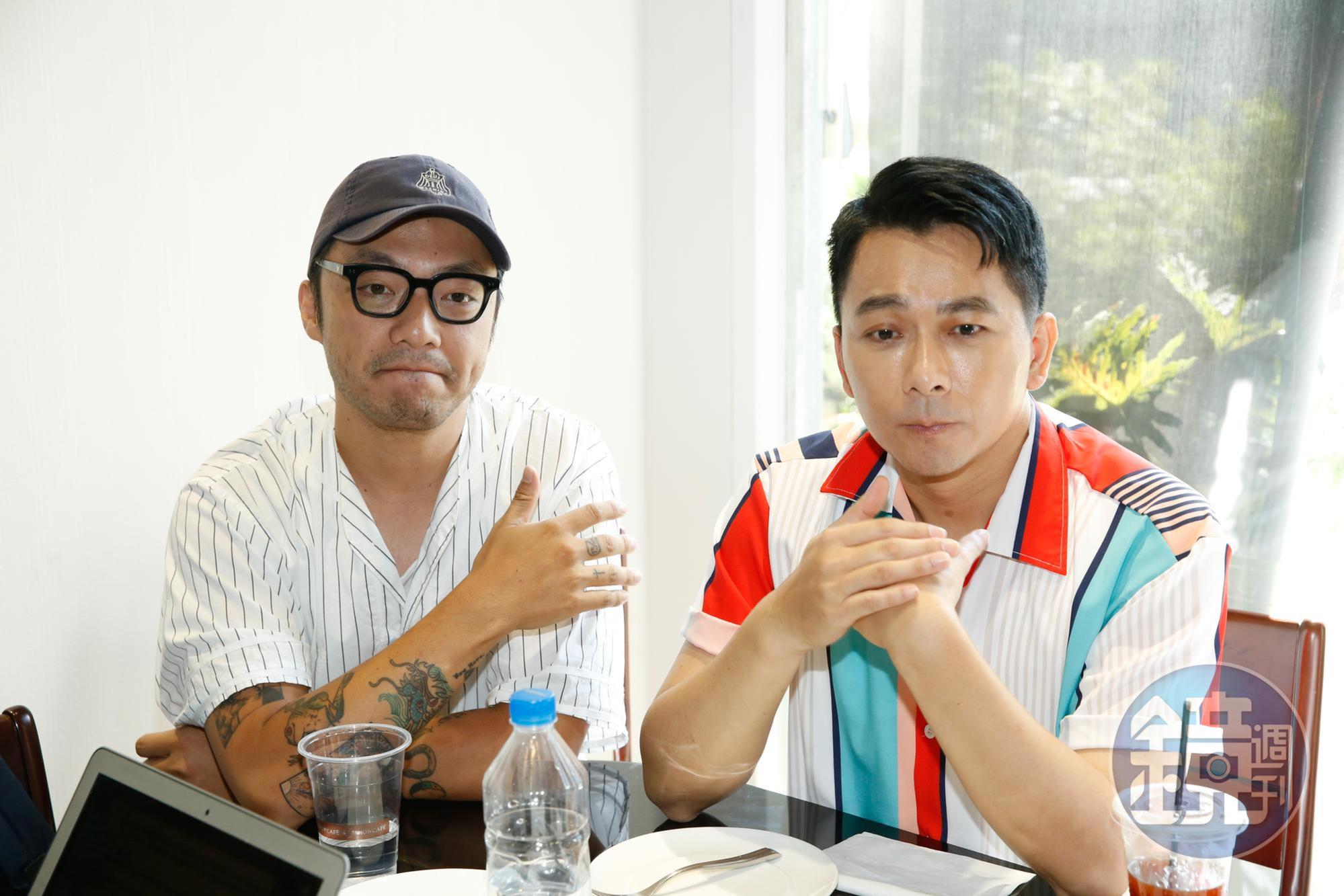導演簡學彬（左）、原著作者肆一分享他們在映後發現粉絲的各種面貌。